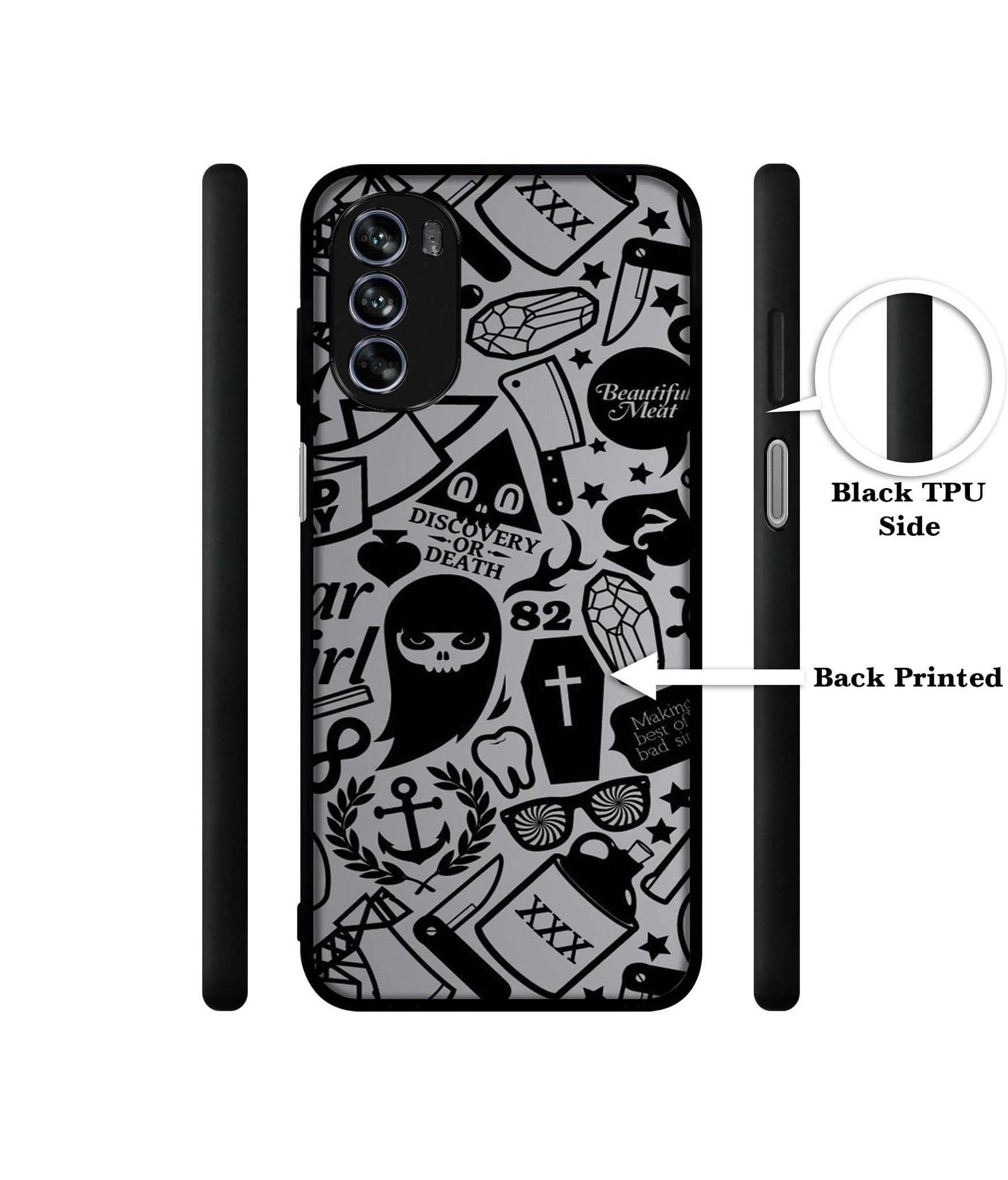 Discover Or Death Design Designer 2D Printed Back Case Cover for Motorola Moto G62 5G