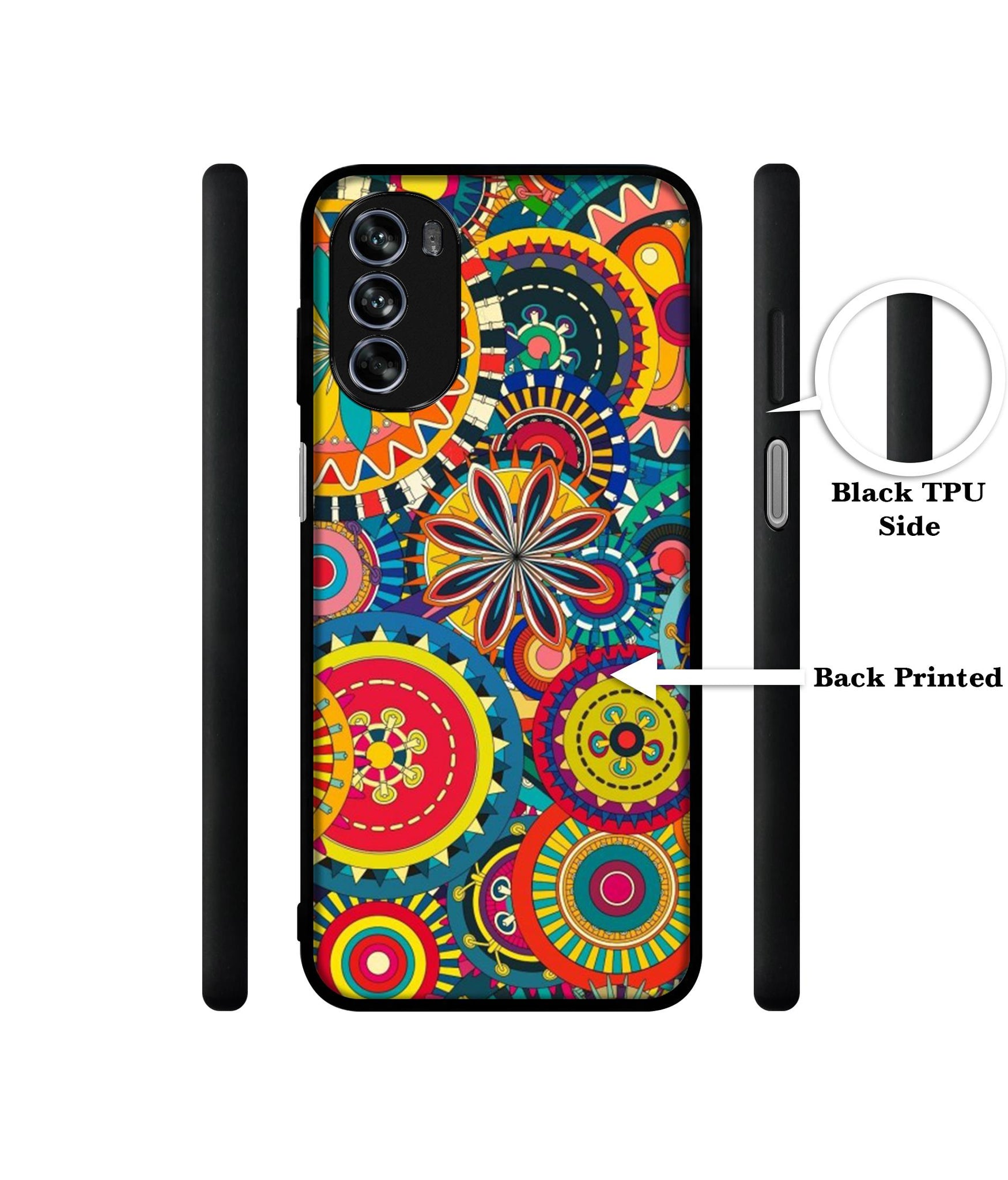 Ring Pattern Print Design Designer 2D Printed Back Case Cover for Motorola Moto G62 5G
