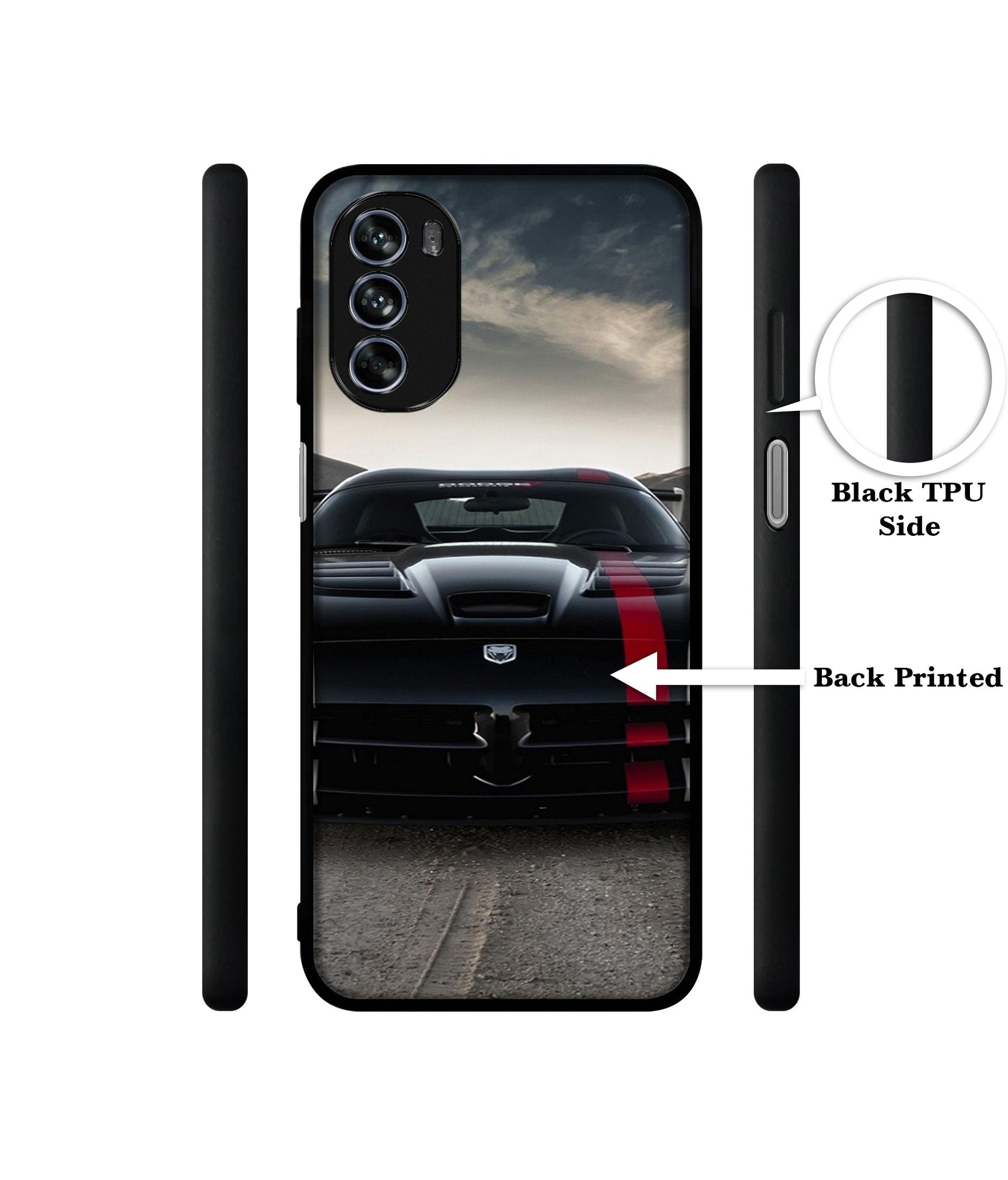 Sports Car Pattern Design Designer 2D Printed Back Case Cover for Motorola Moto G62 5G