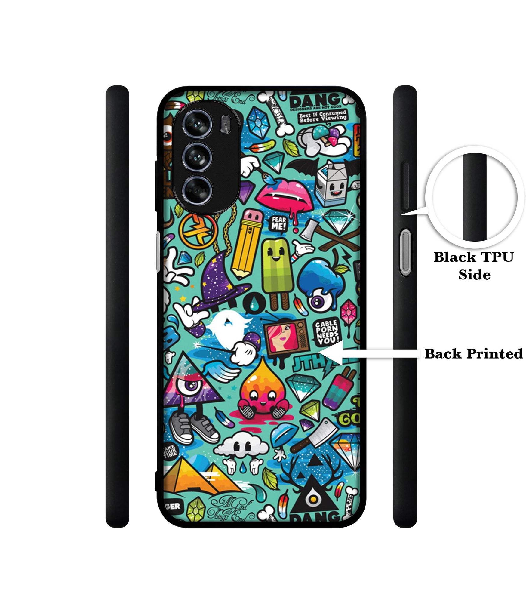 Crazy Design Designer 2D Printed Back Case Cover for Motorola Moto G62 5G