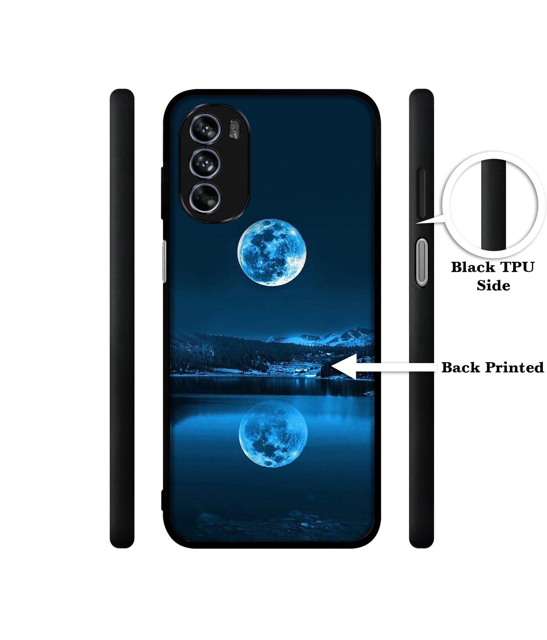 Moon Pattern Print Design Designer 2D Printed Back Case Cover for Motorola Moto G62 5G