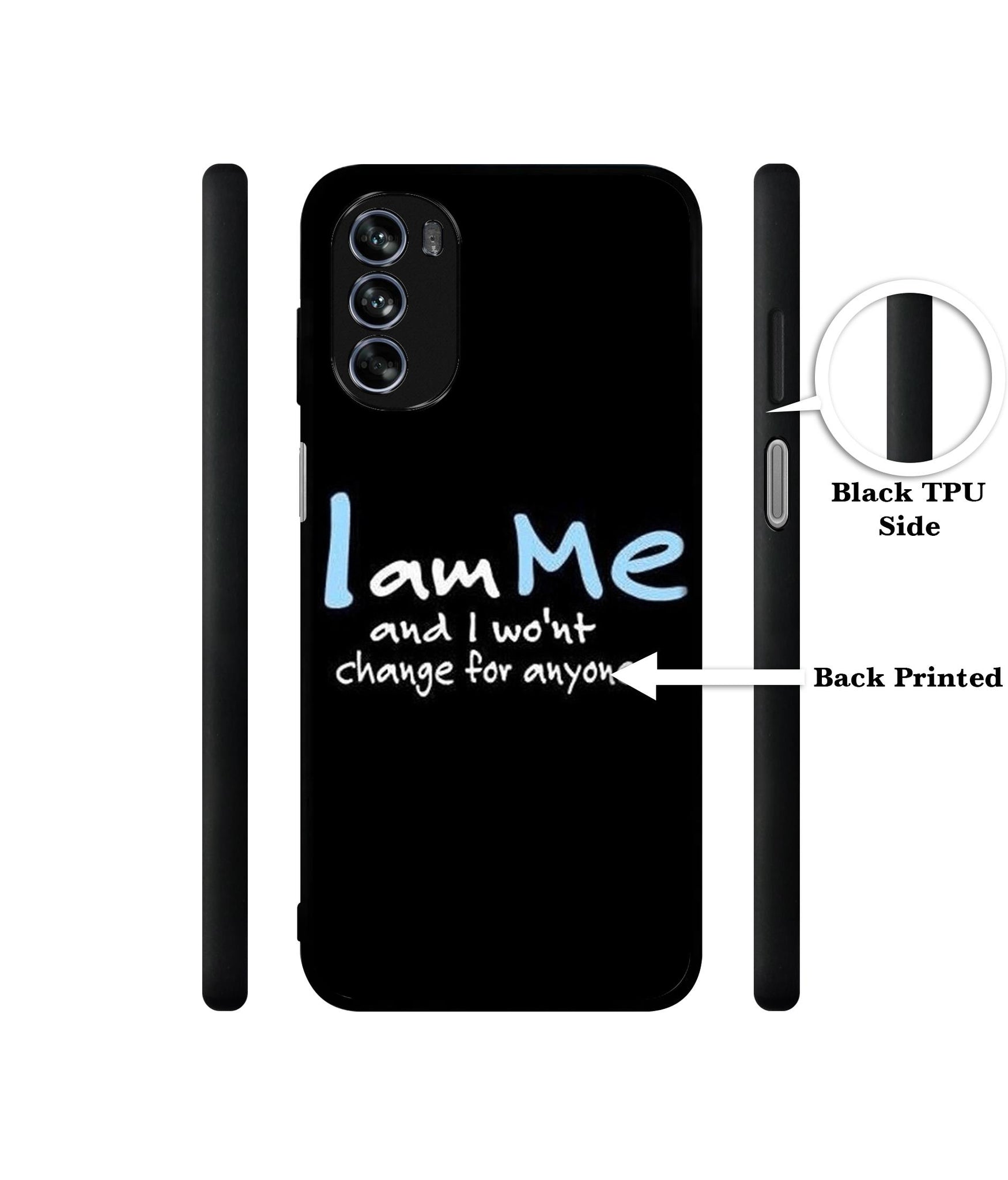 I Am Me Quotes Design Designer 2D Printed Back Case Cover for Motorola Moto G62 5G