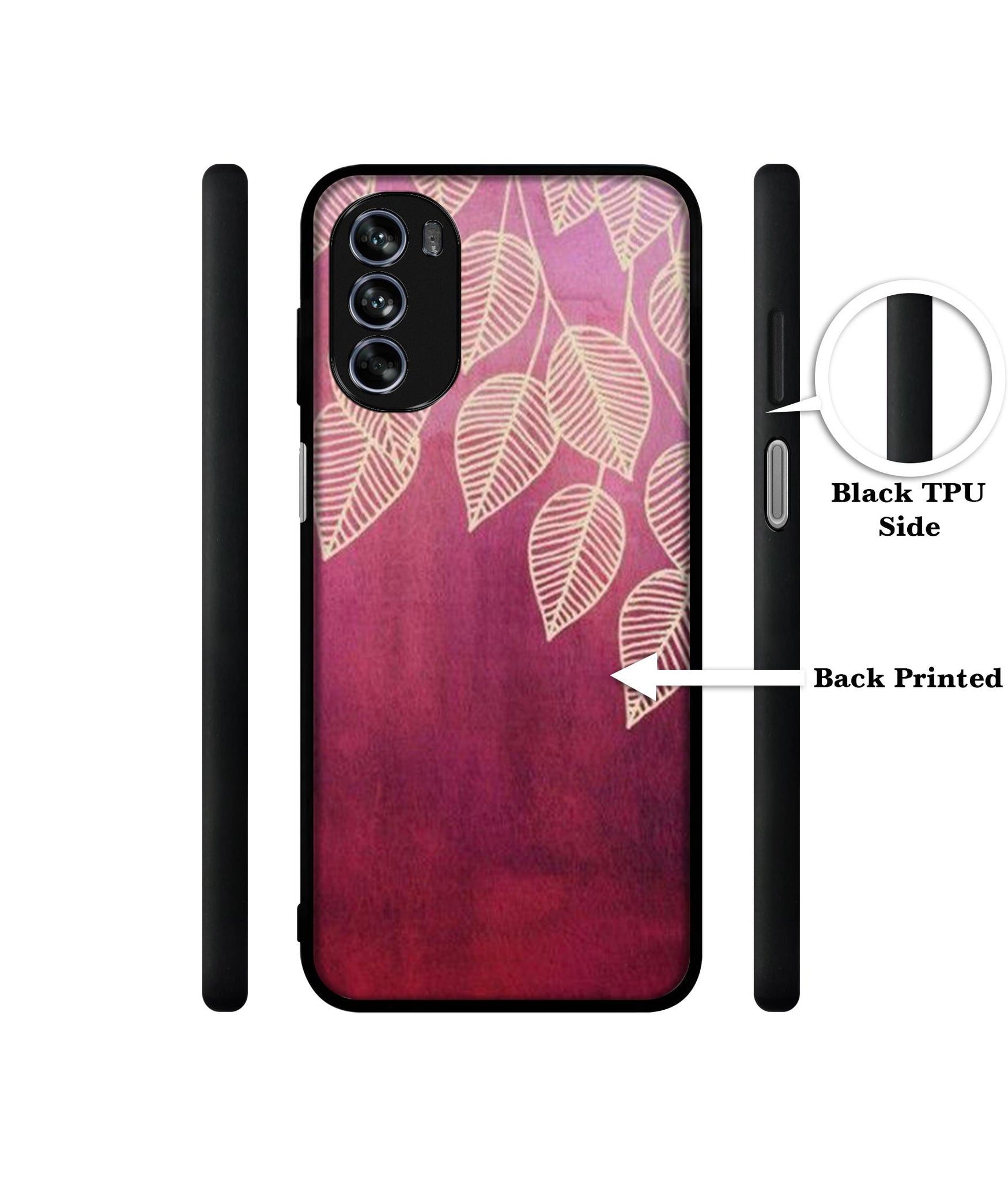 Leaf Pattern Design Designer 2D Printed Back Case Cover for Motorola Moto G62 5G