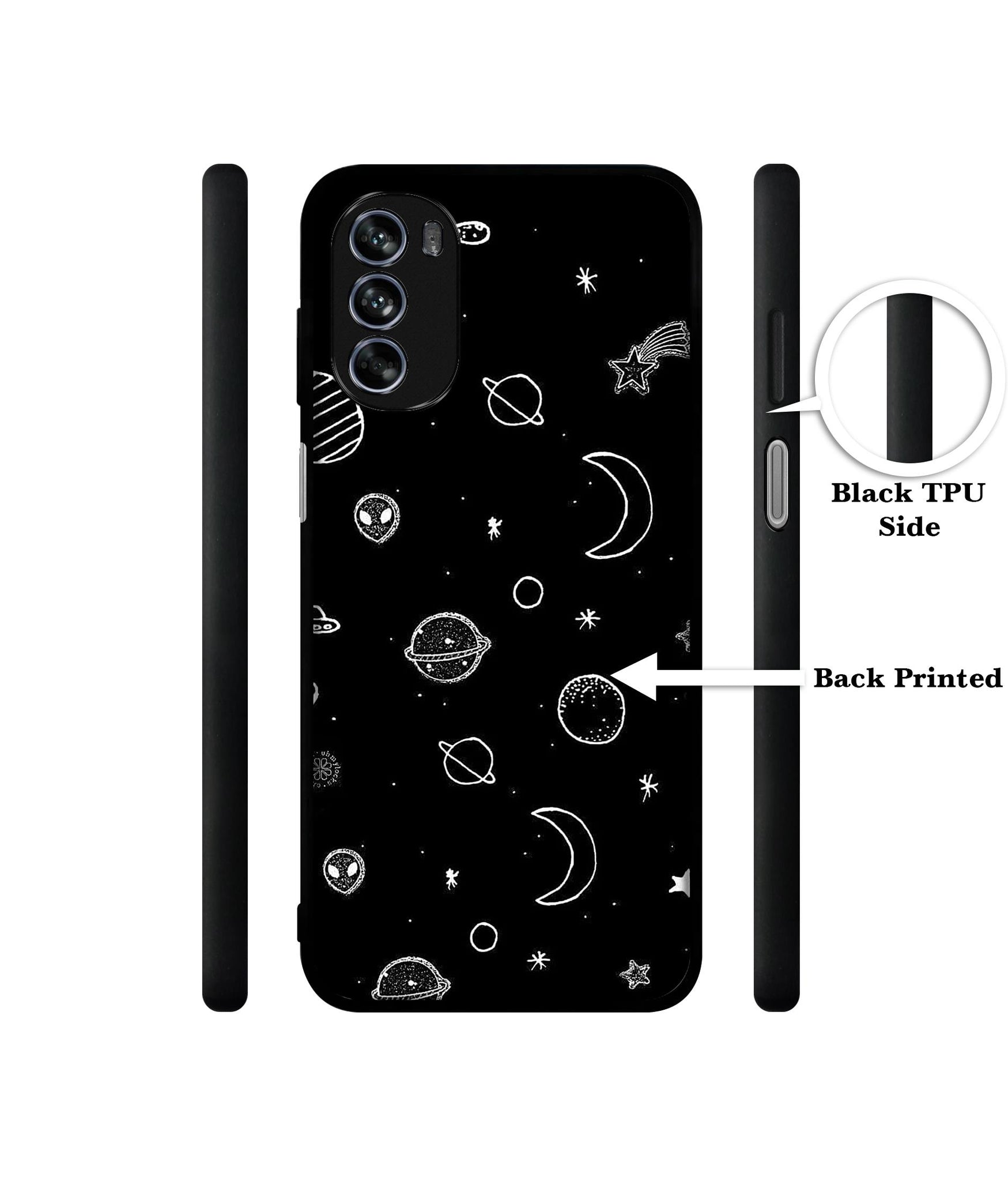 Space Stars Universe Design Designer 2D Printed Back Case Cover for Motorola Moto G62 5G