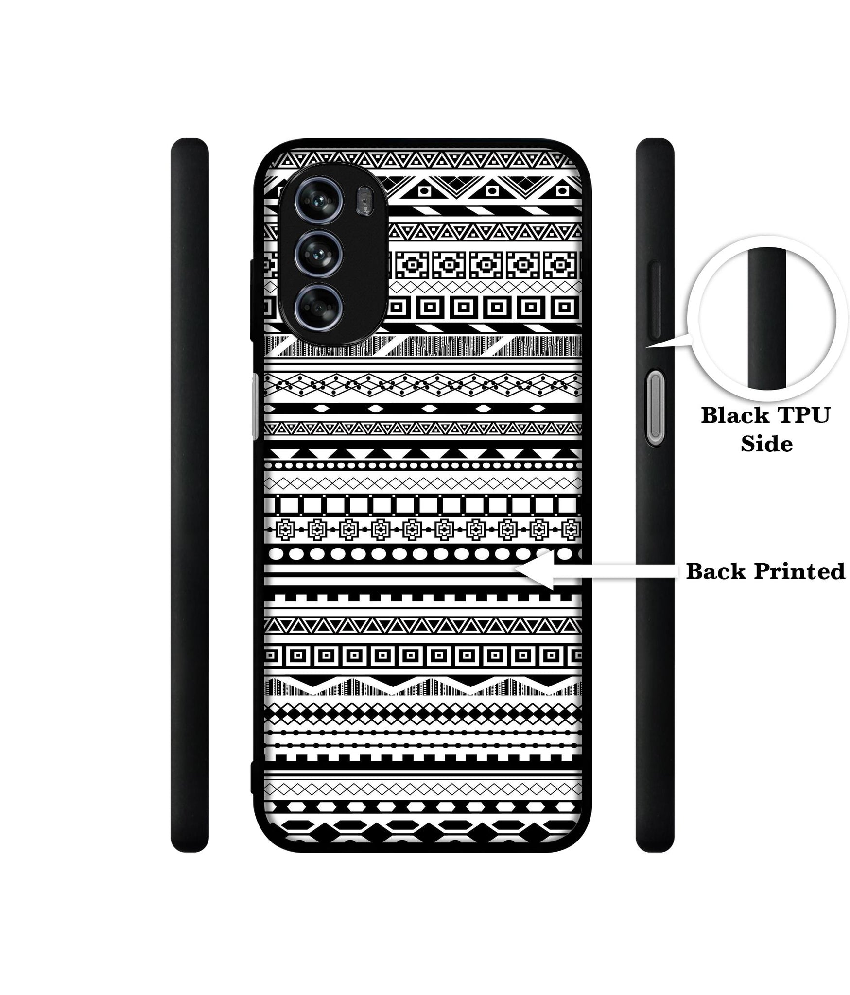Black & White Patterns Design Designer 2D Printed Back Case Cover for Motorola Moto G62 5G