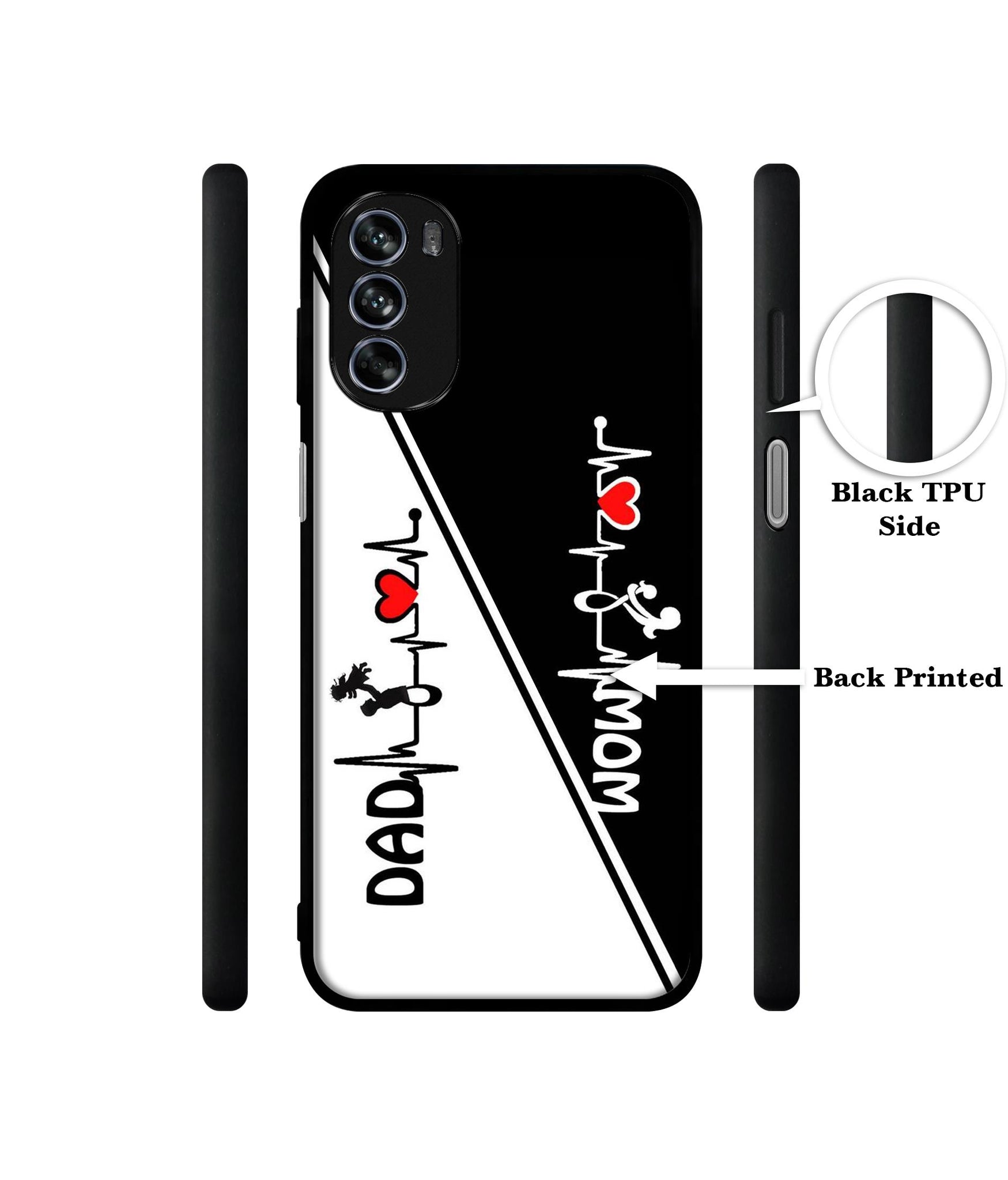 Mom and Dad Lover Design Designer 2D Printed Back Case Cover for Motorola Moto G62 5G