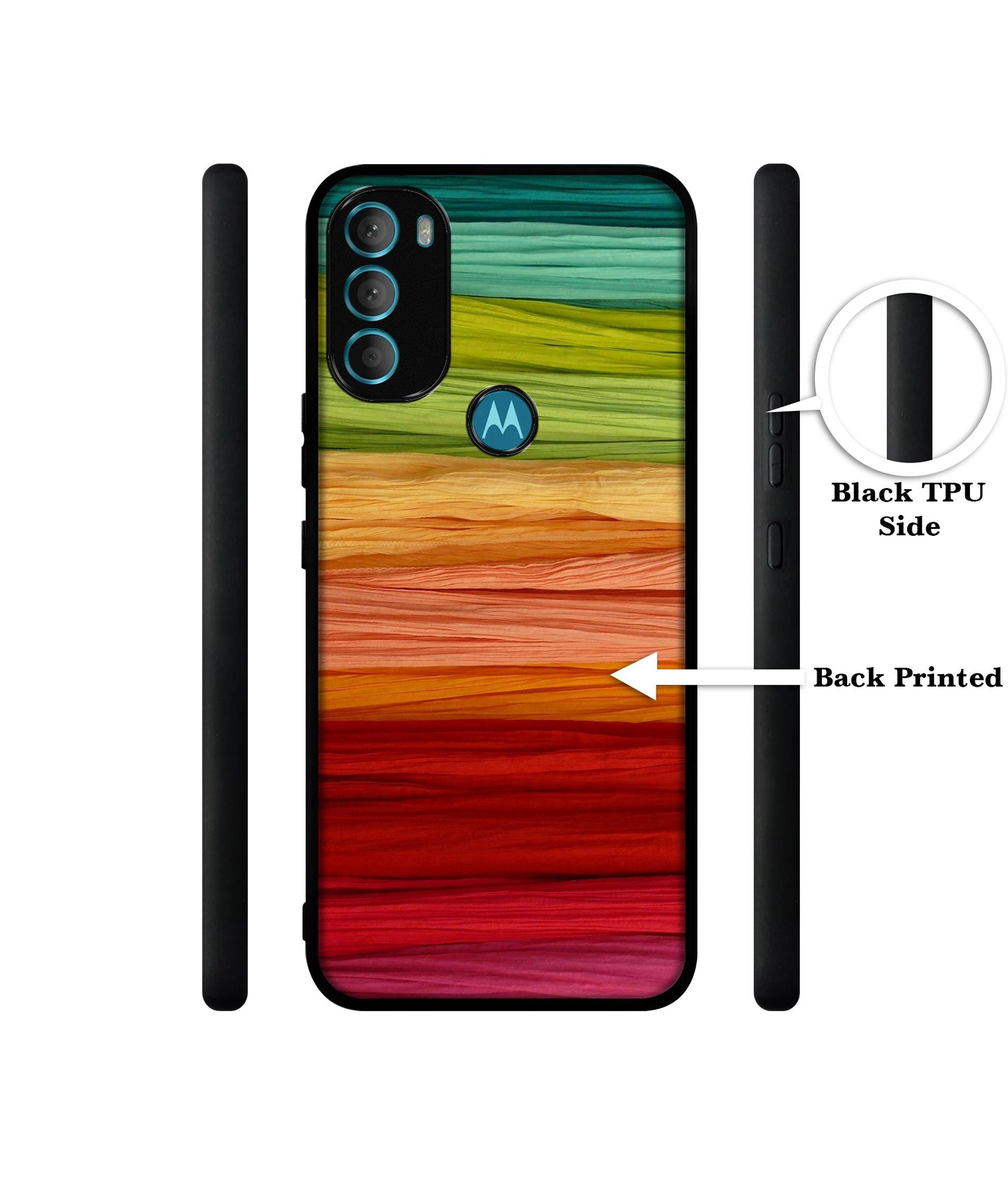 Colorful Thread Design Designer 2D Printed Back Case Cover for Motorola Moto G71 5G