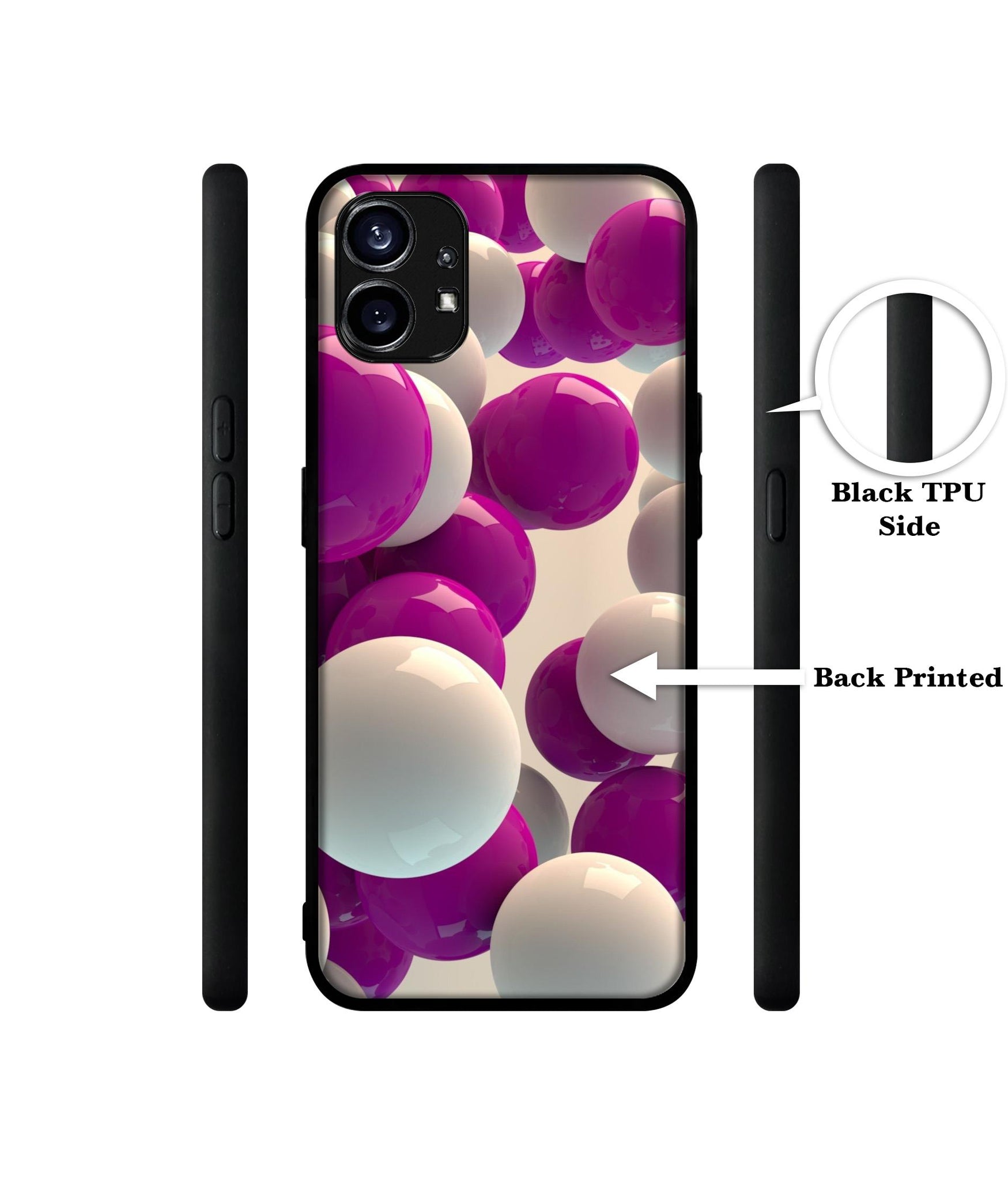 3D Balloons Design Designer 2D Printed Back Case Cover for Nothing Phone (1) 5G