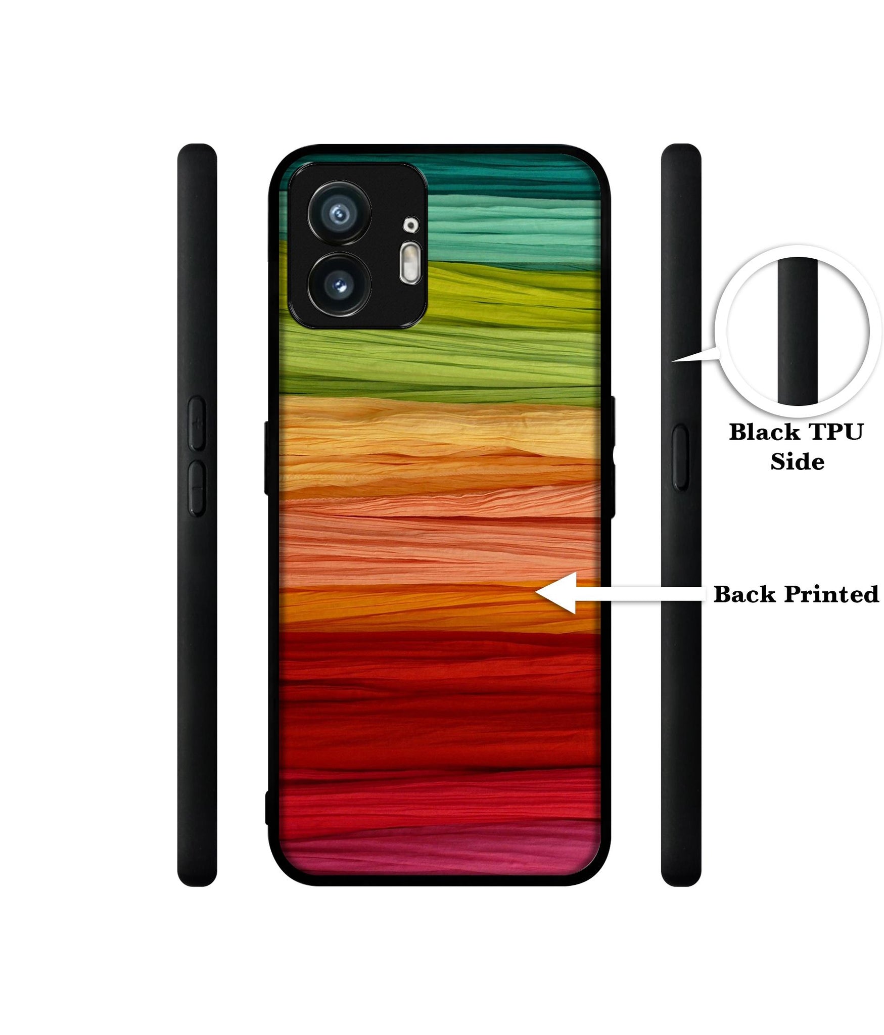 Colorful Thread Design Designer 2D Printed Back Case Cover for Nothing Phone (2) 5G