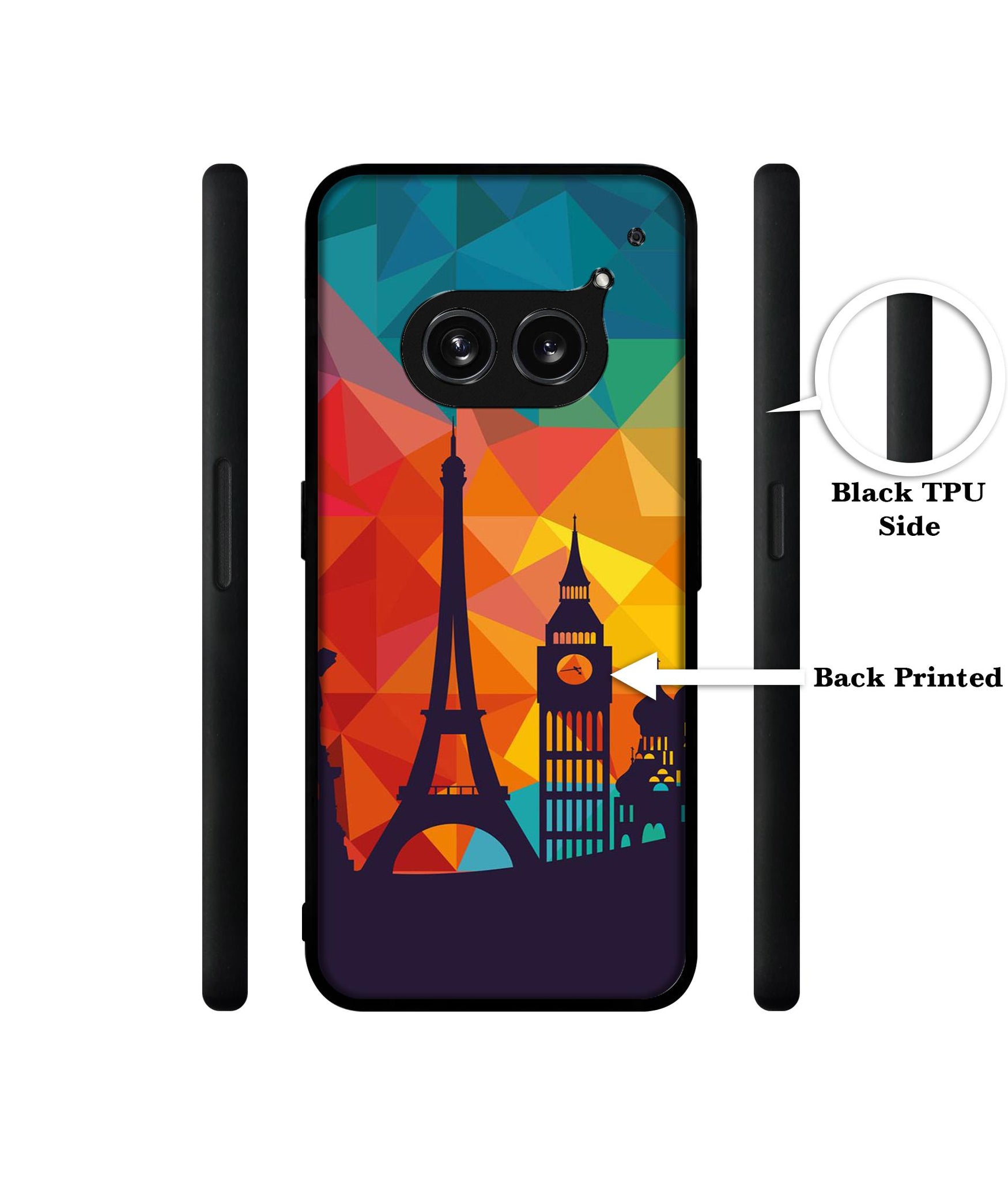Colored Paris Design Designer 2D Printed Back Case Cover for Nothing Phone (2a) 5G / (2a) Plus 5G