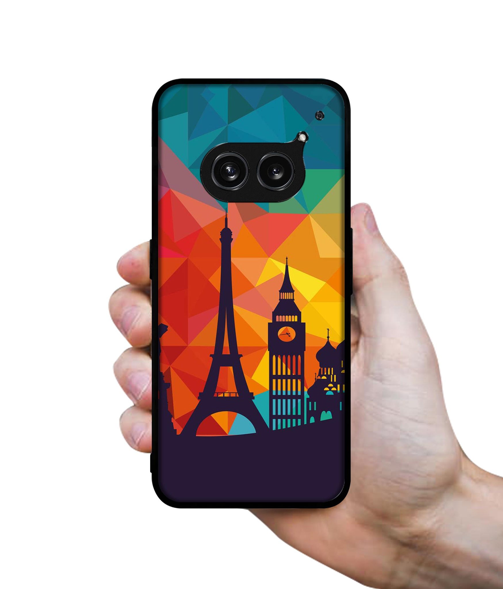 Colored Paris Design Designer 2D Printed Back Case Cover for Nothing Phone (2a) 5G / (2a) Plus 5G