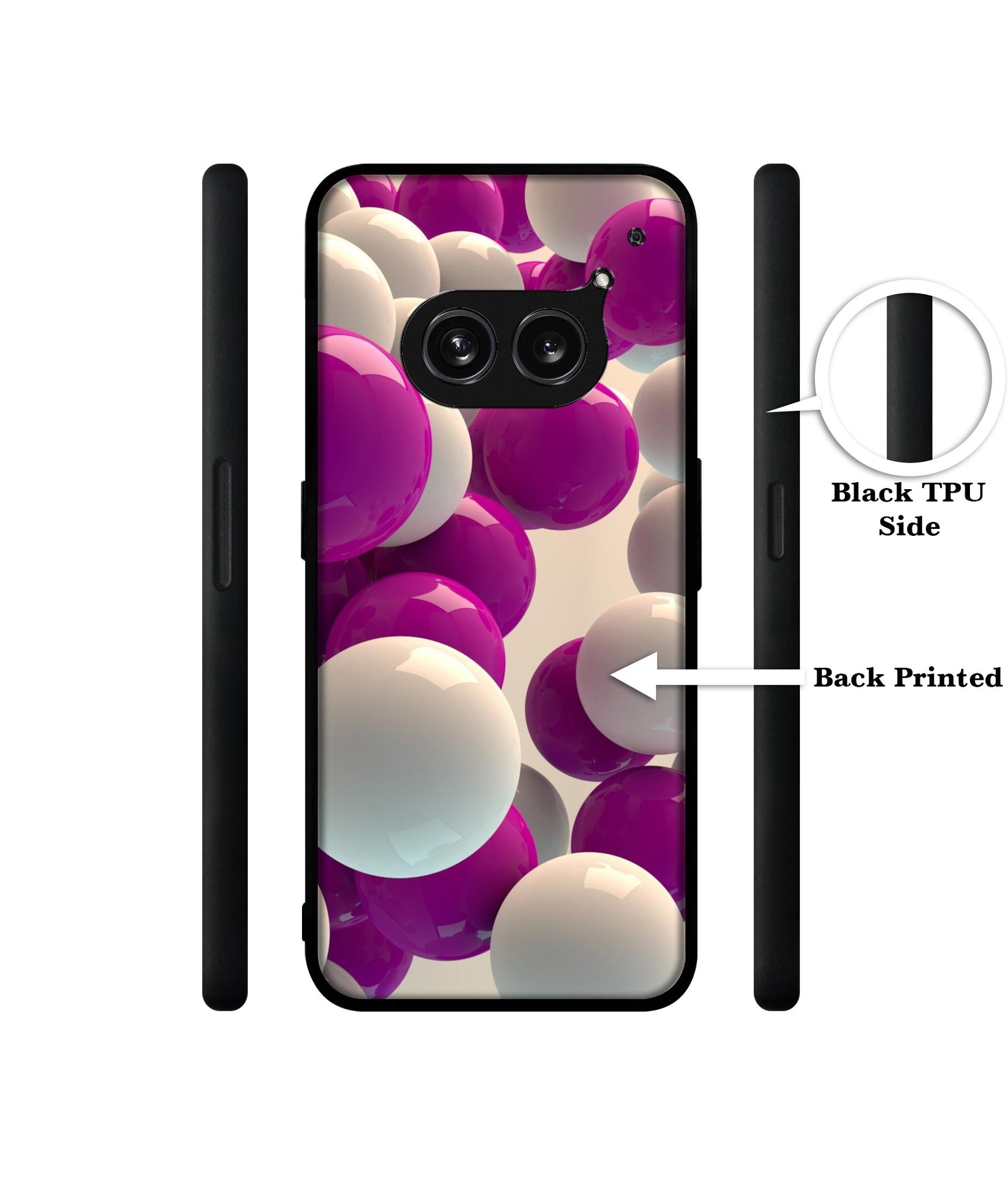 3D Balloons Design Designer 2D Printed Back Case Cover for Nothing Phone (2a) 5G / (2a) Plus 5G