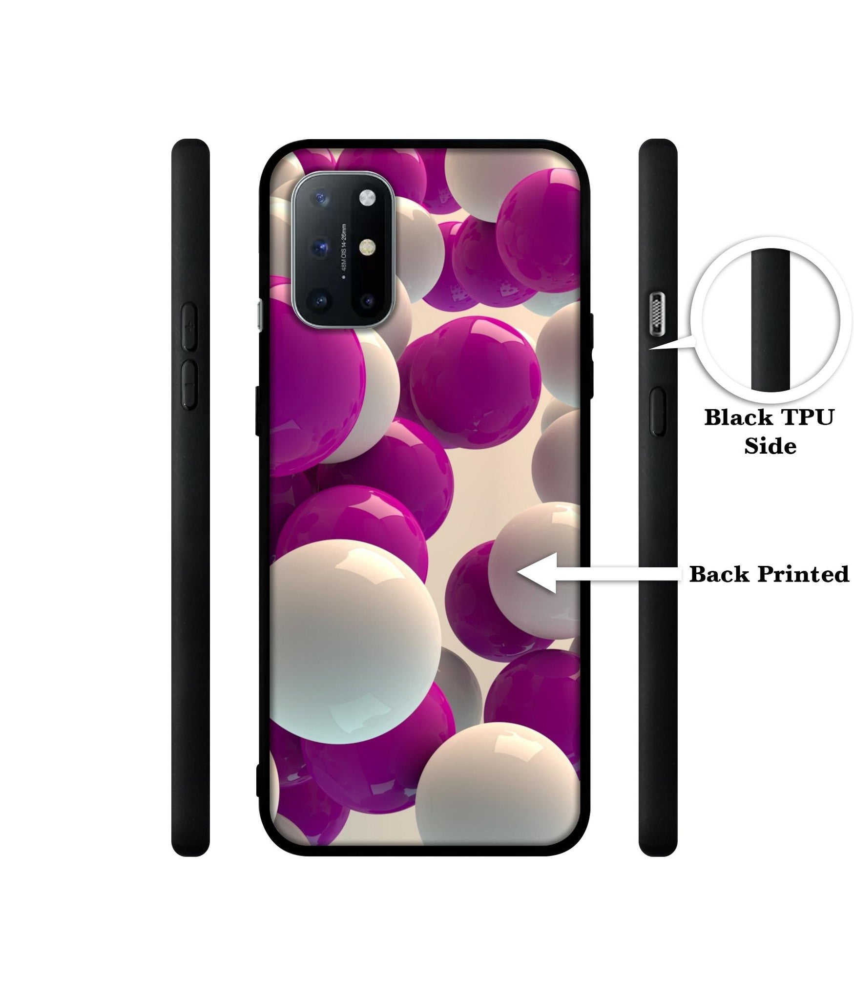 3D Balloons Design Designer 2D Printed Back Case Cover for OnePlus 8T 5G