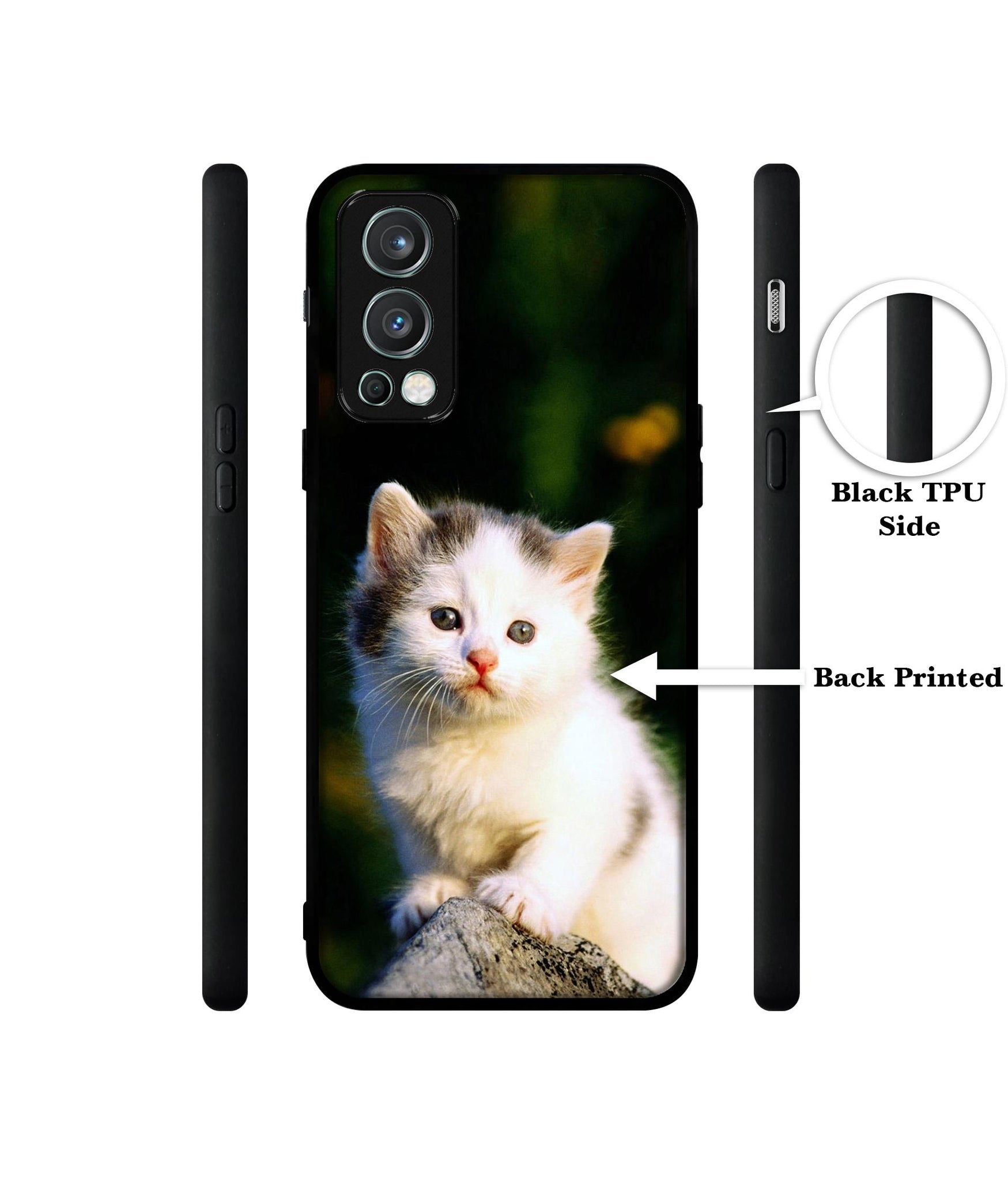 Sweet Cat Design Designer 2D Printed Back Case Cover for OnePlus Nord 2 5G