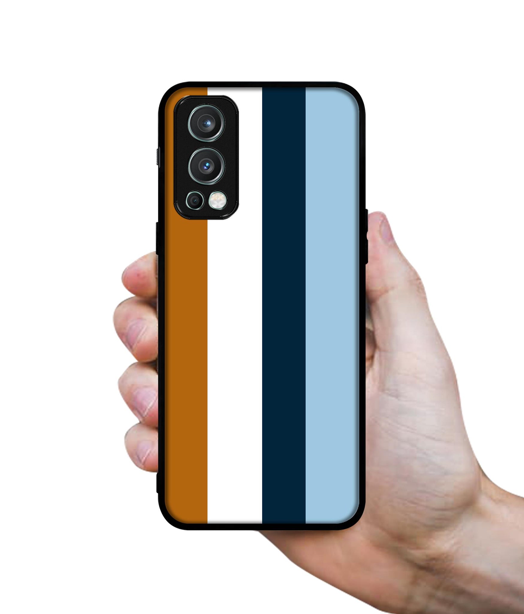 Color Stripes Design Designer 2D Printed Back Case Cover for OnePlus Nord 2 5G