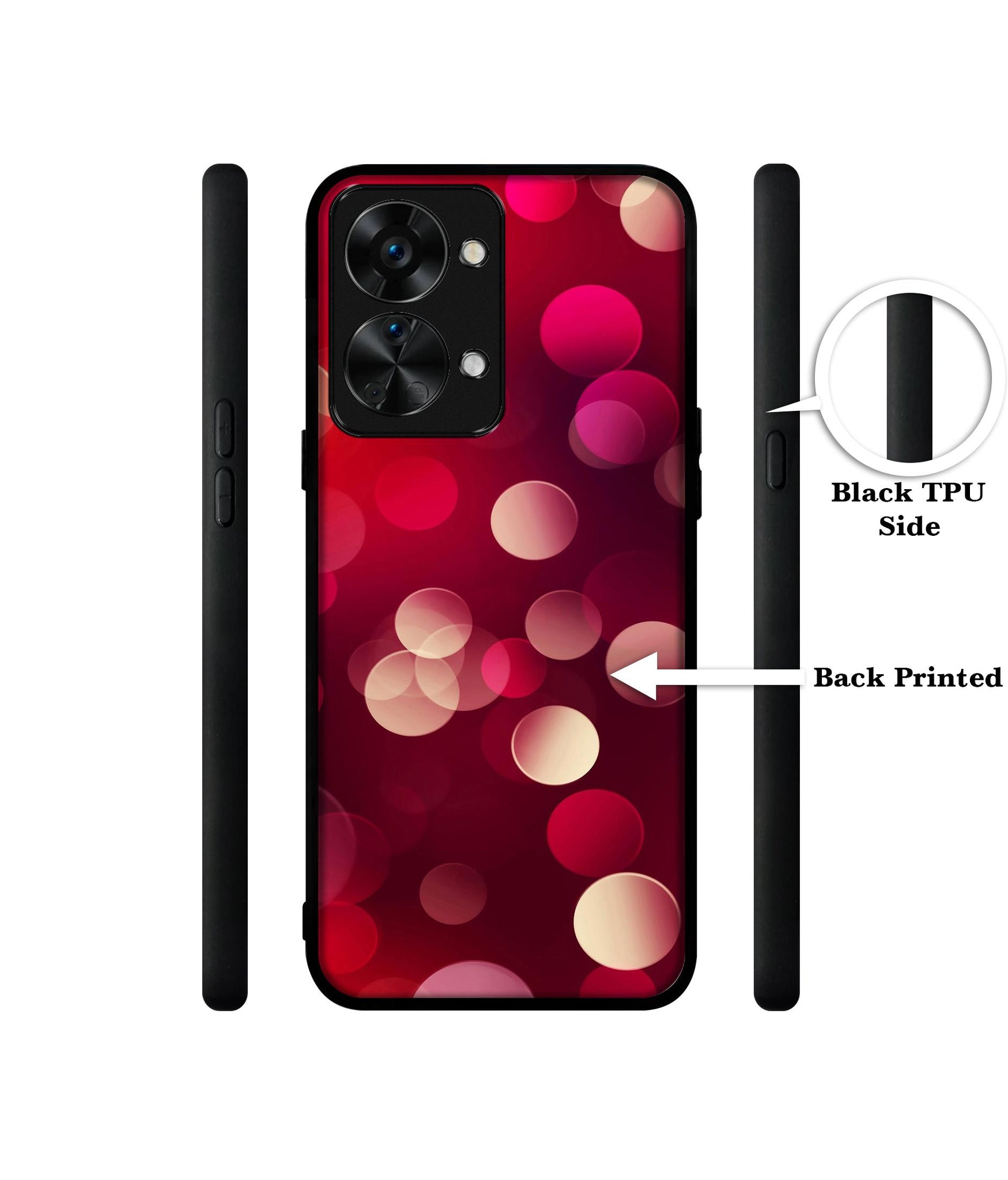 3D Circles Design Designer 2D Printed Back Case Cover for OnePlus Nord 2T 5G