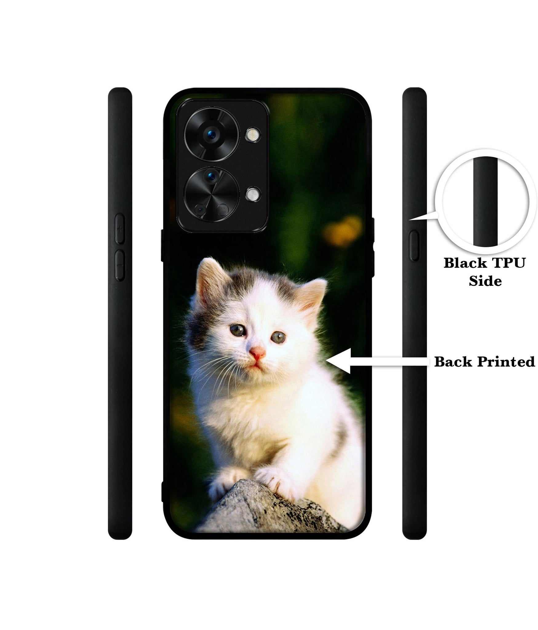 Sweet Cat Design Designer 2D Printed Back Case Cover for OnePlus Nord 2T 5G