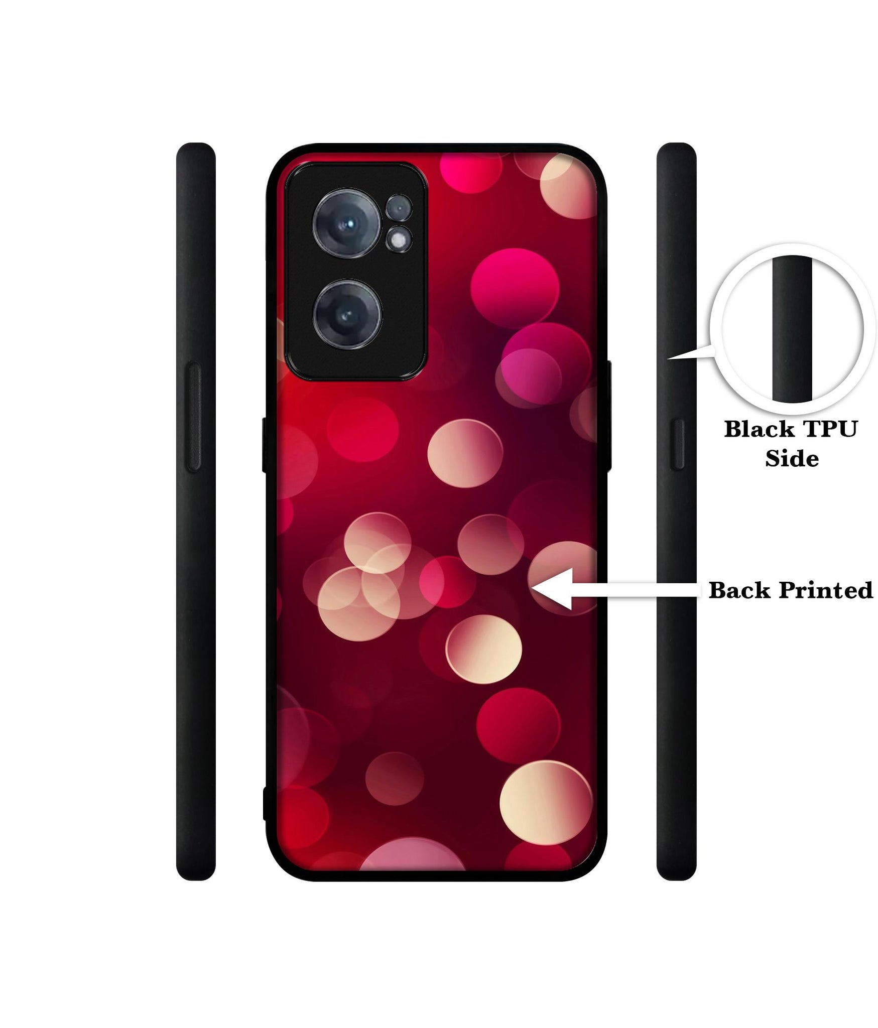 3D Circles Design Designer 2D Printed Back Case Cover for OnePlus Nord CE 2 5G