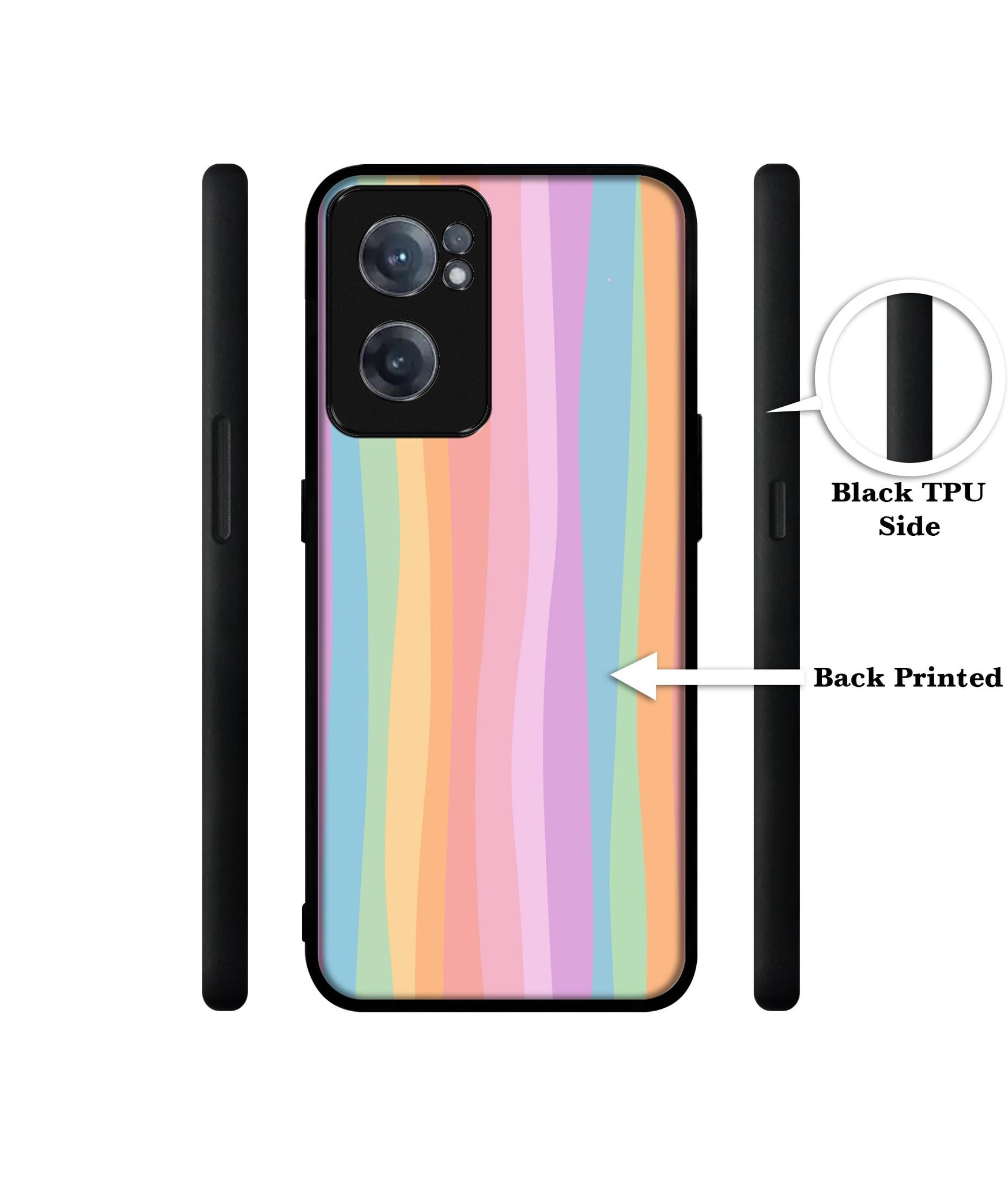 Cool Rainbow Design Designer 2D Printed Back Case Cover for OnePlus Nord CE 2 5G