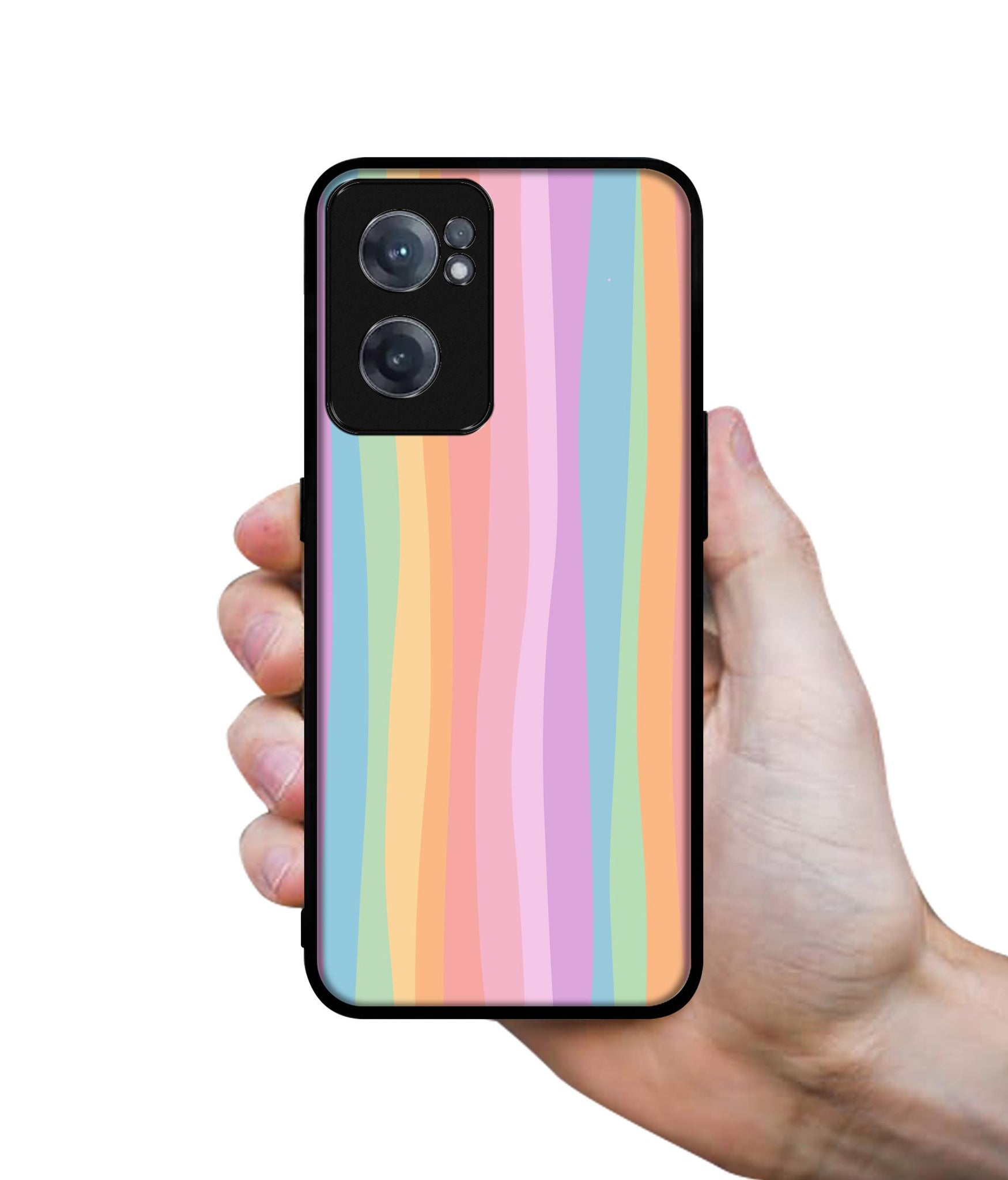 Cool Rainbow Design Designer 2D Printed Back Case Cover for OnePlus Nord CE 2 5G