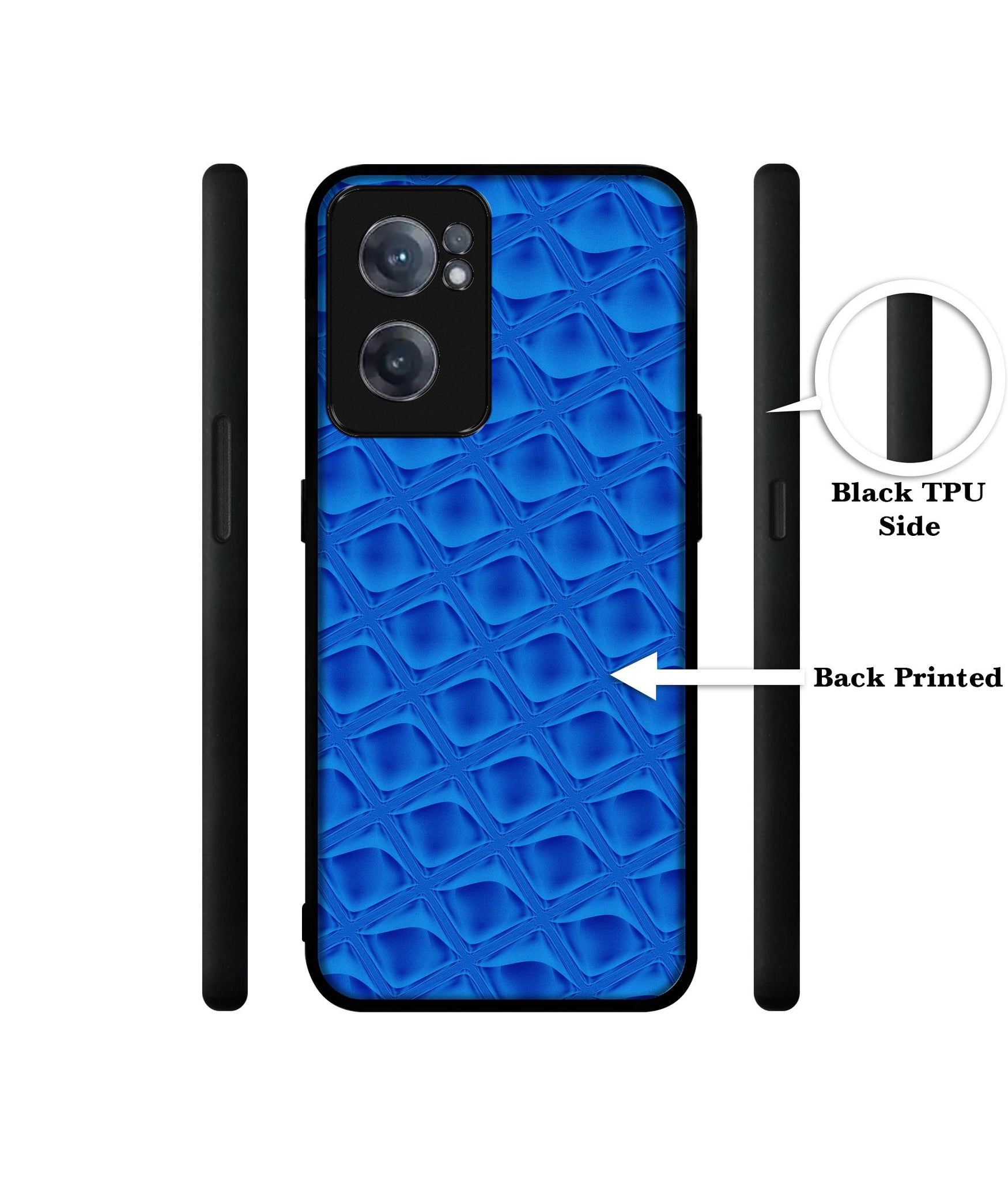 Blue Diamond Design Designer 2D Printed Back Case Cover for OnePlus Nord CE 2 5G