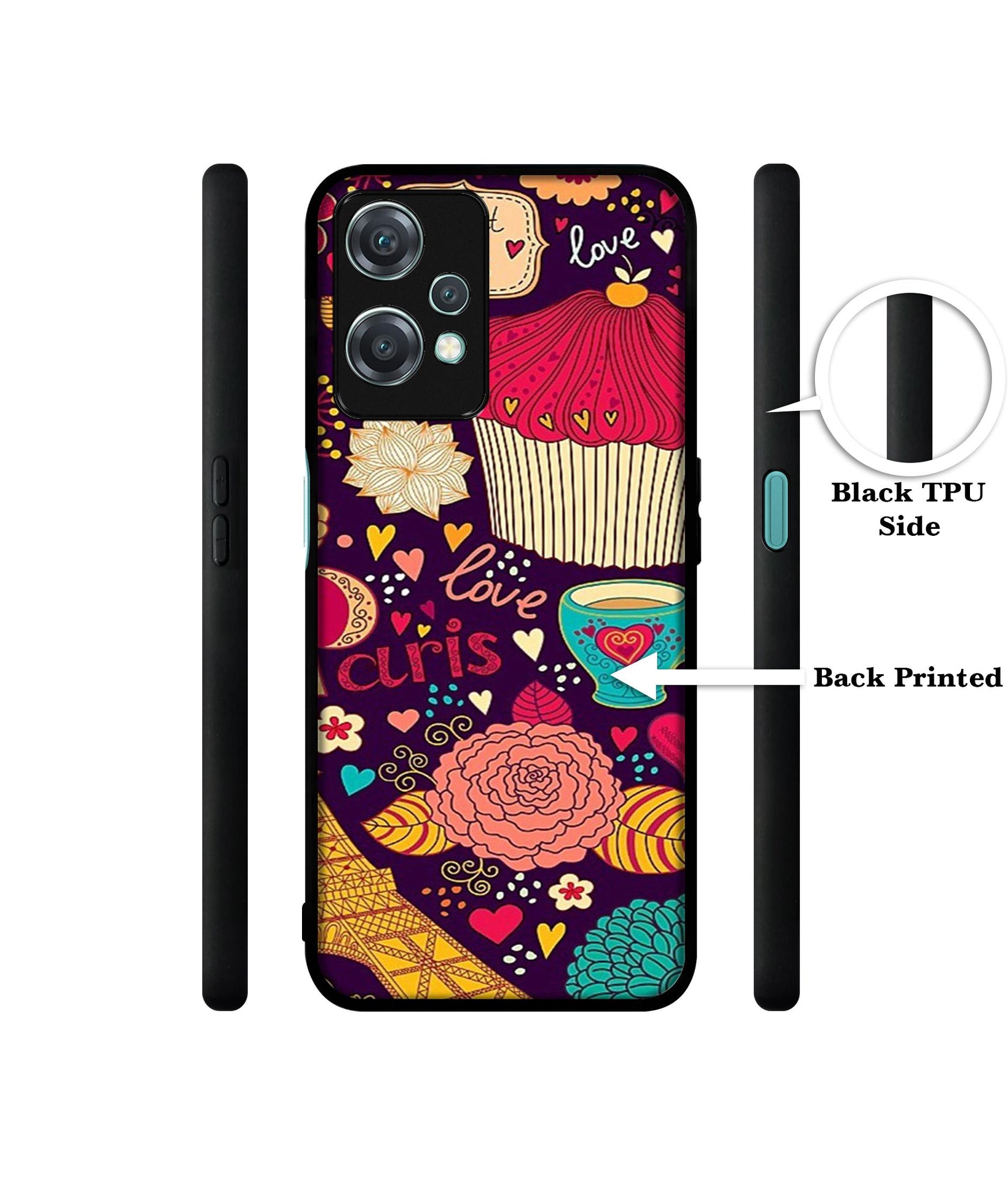 Paris Flower Love Design Designer 2D Printed Back Case Cover for OnePlus Nord CE 2 Lite 5G