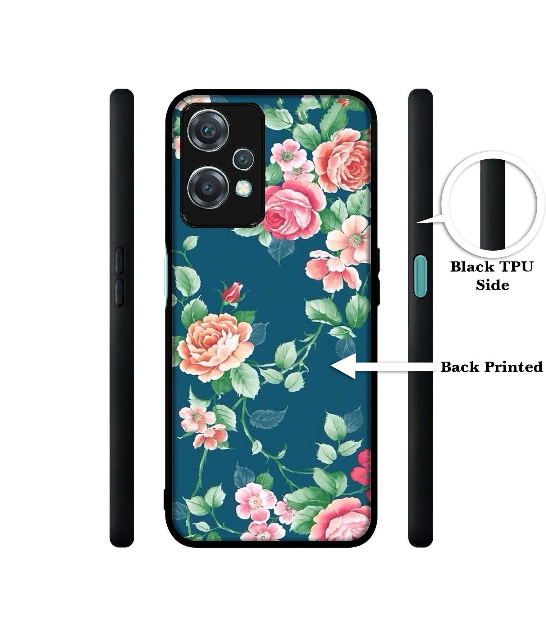 Vintage Floral Design Designer 2D Printed Back Case Cover for OnePlus Nord CE 2 Lite 5G