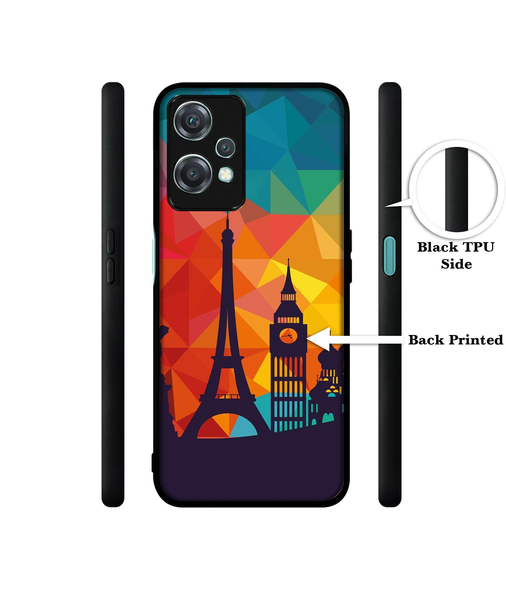 Colored Paris Design Designer 2D Printed Back Case Cover for OnePlus Nord CE 2 Lite 5G