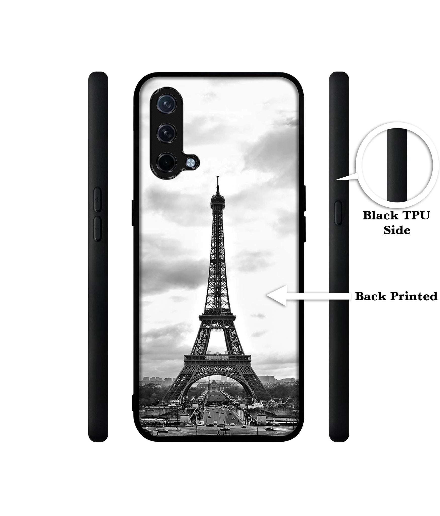 Eiffel Tower Design Designer 2D Printed Back Case Cover for OnePlus Nord CE 5G