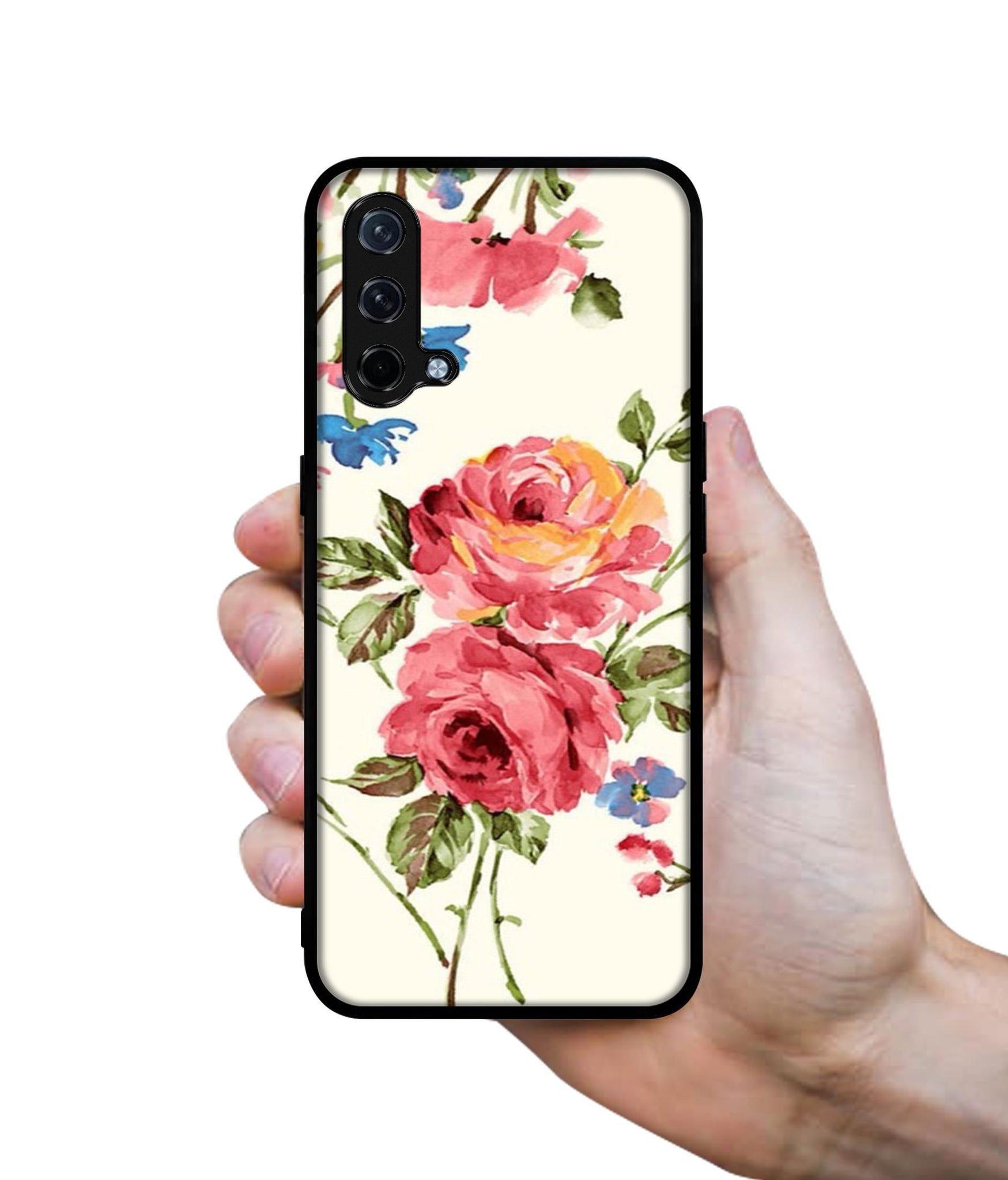 Vintage Painting Flower Design Designer 2D Printed Back Case Cover for OnePlus Nord CE 5G