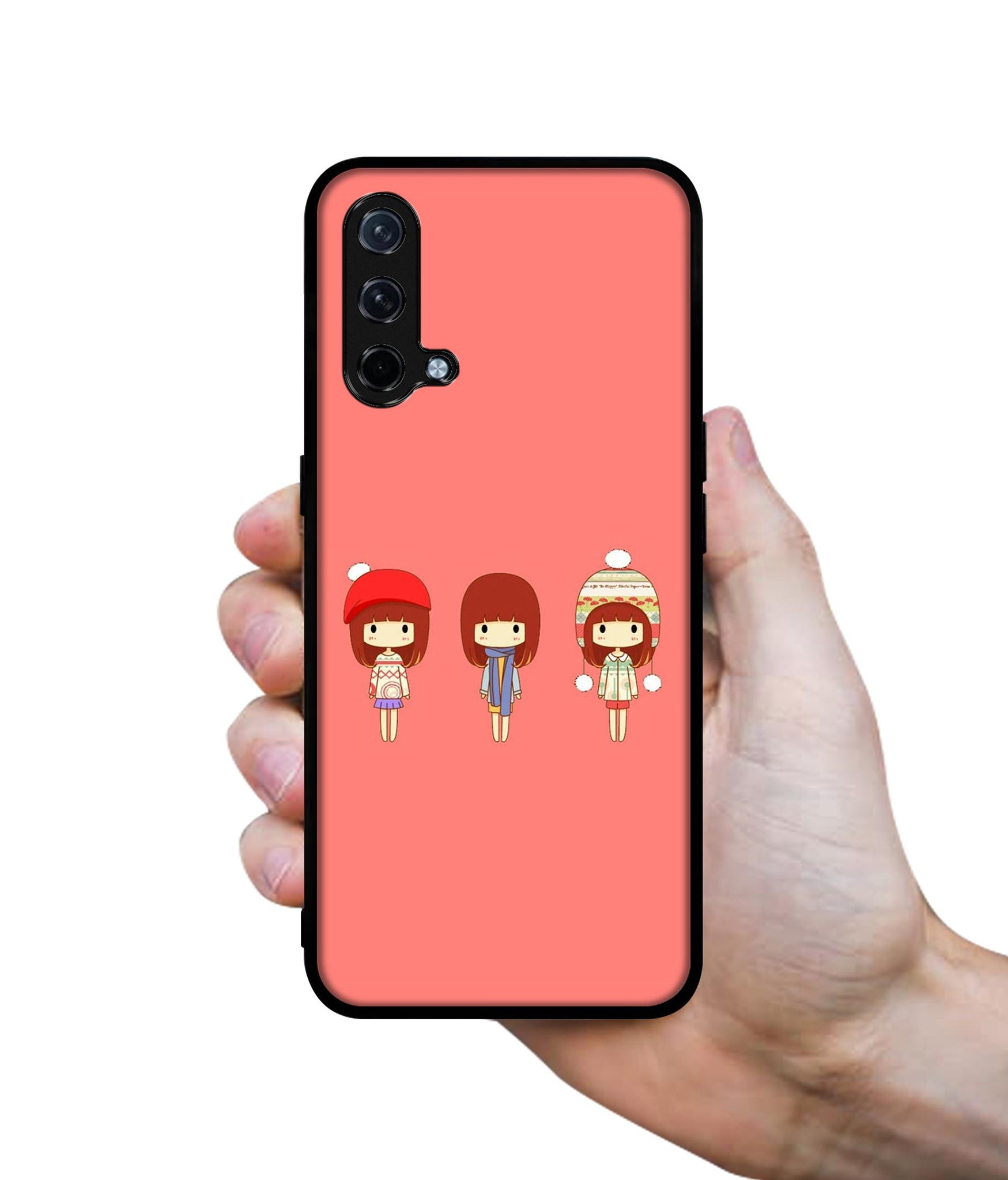 Cute Girls Design Designer 2D Printed Back Case Cover for OnePlus Nord CE 5G