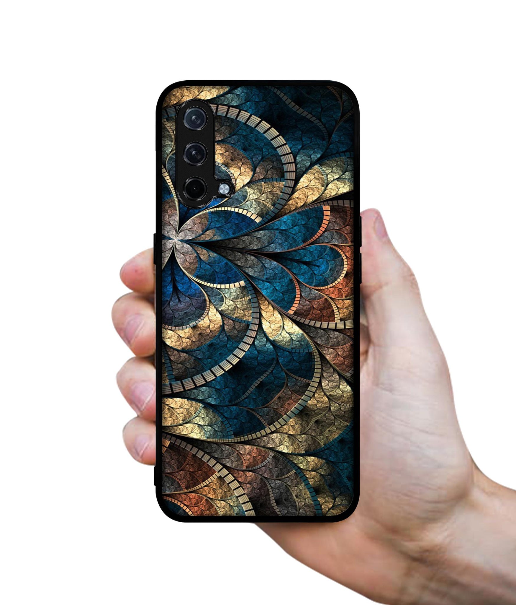 Fractional Pattern Design Designer 2D Printed Back Case Cover for OnePlus Nord CE 5G
