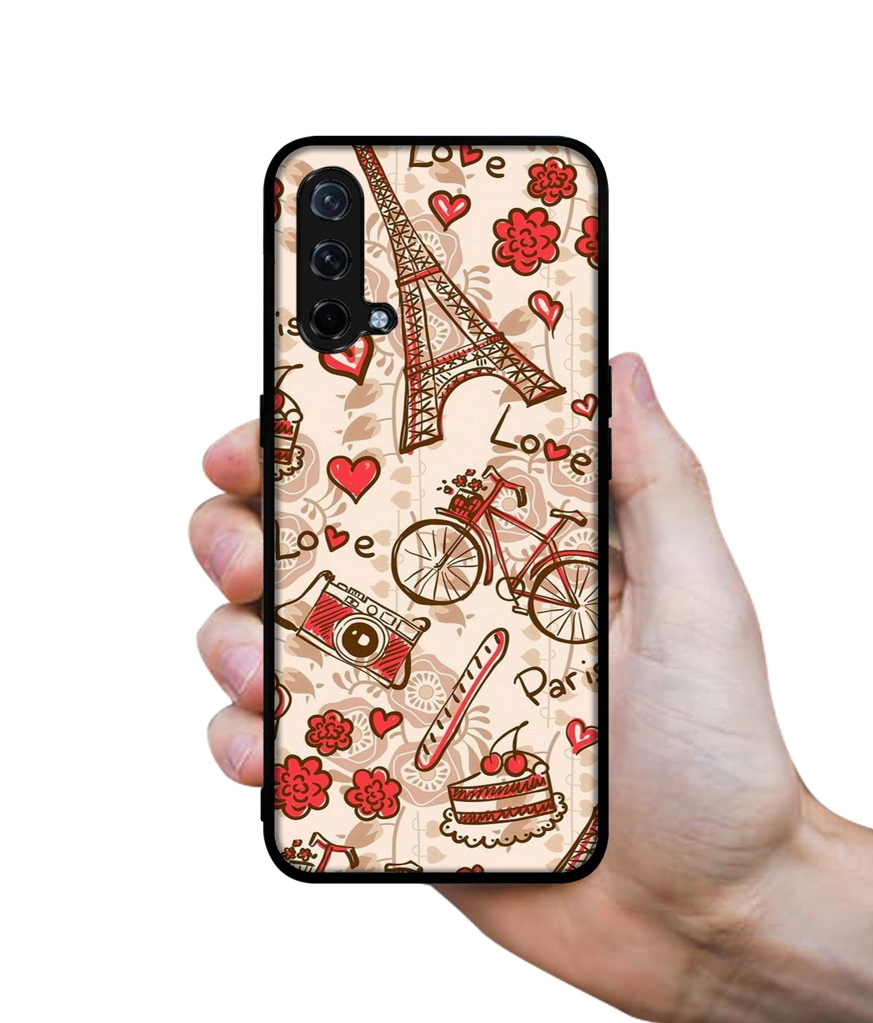 Vintage Paris Design Designer 2D Printed Back Case Cover for OnePlus Nord CE 5G