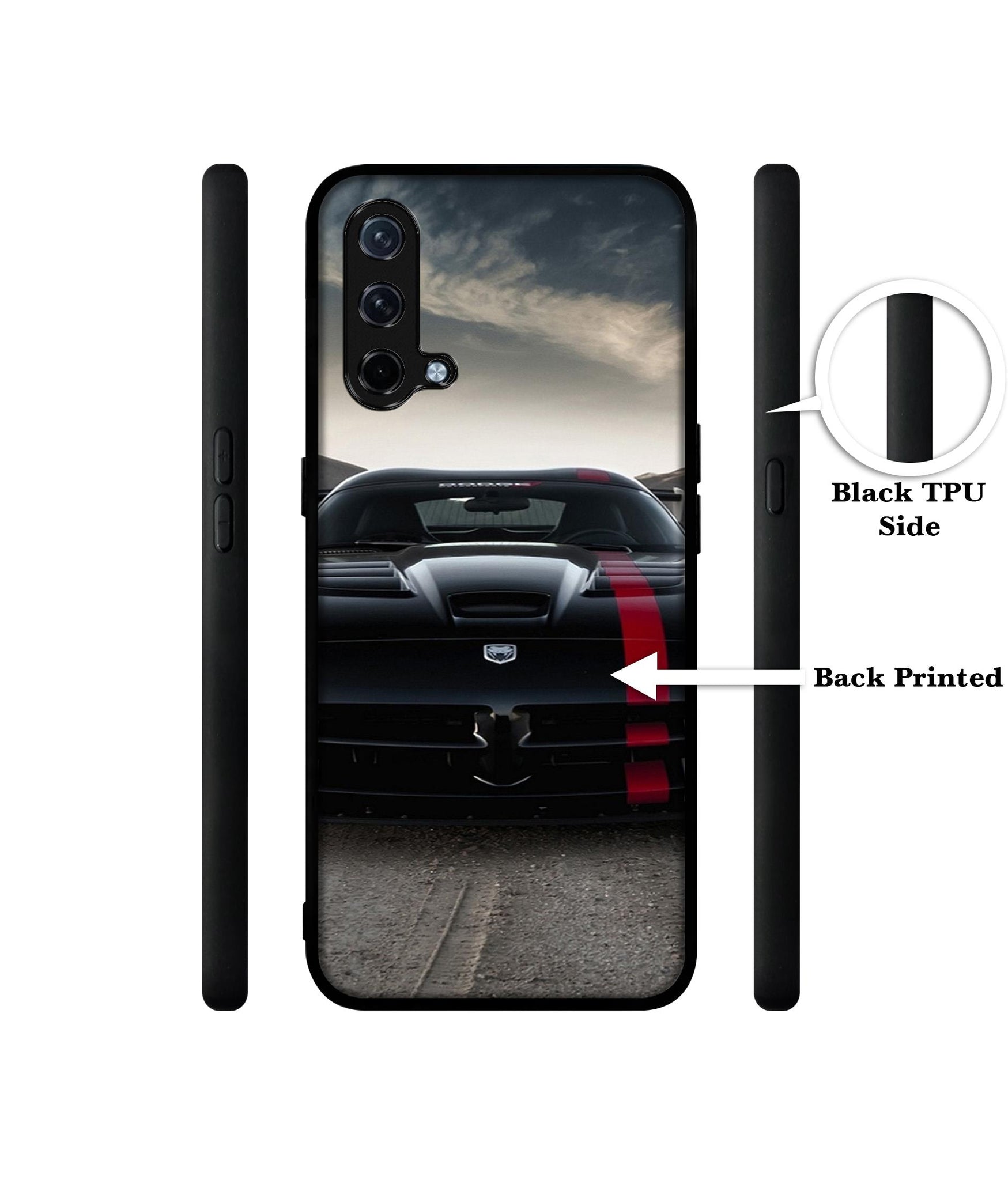 Sports Car Pattern Design Designer 2D Printed Back Case Cover for OnePlus Nord CE 5G