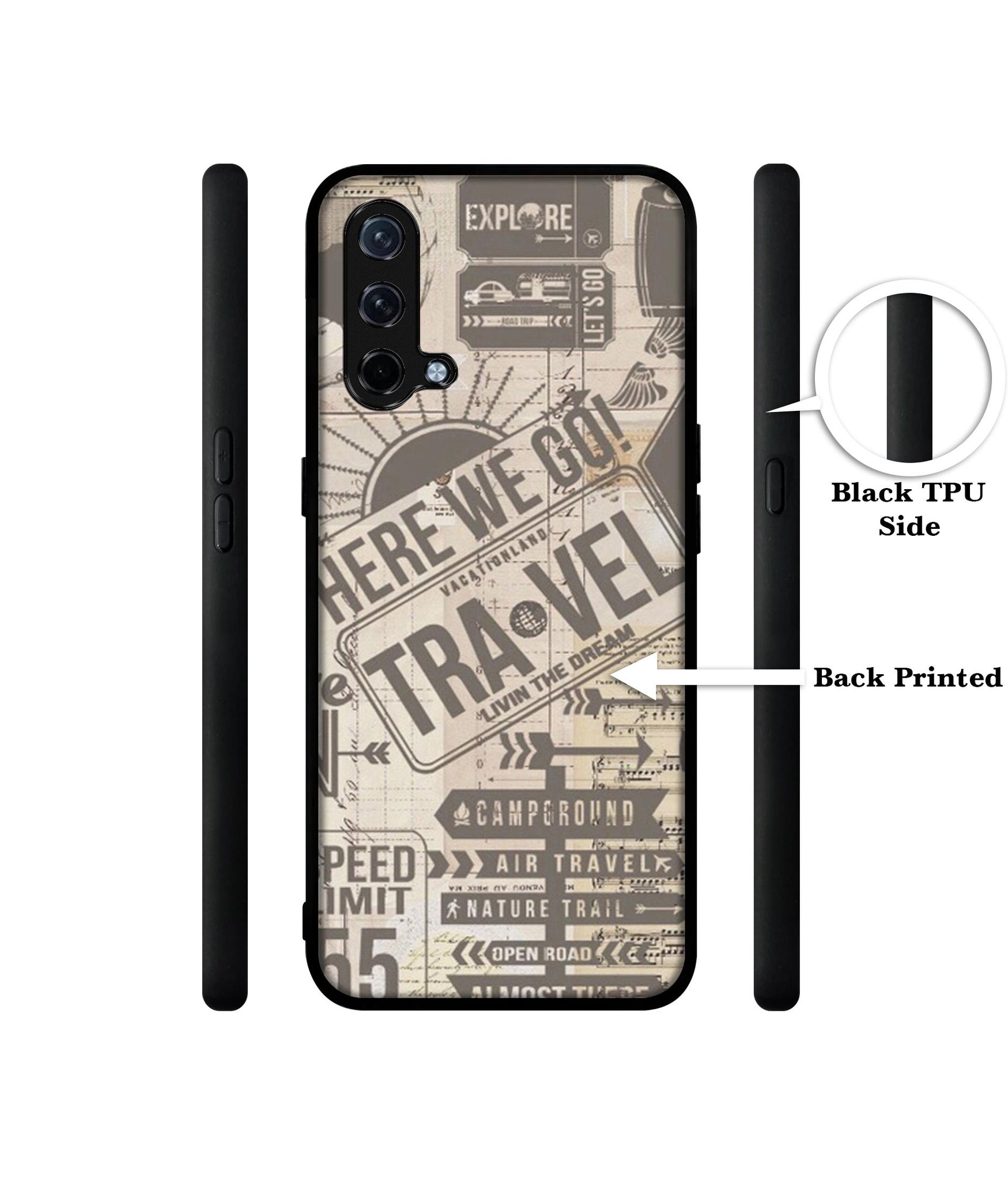 Travel Design Designer 2D Printed Back Case Cover for OnePlus Nord CE 5G