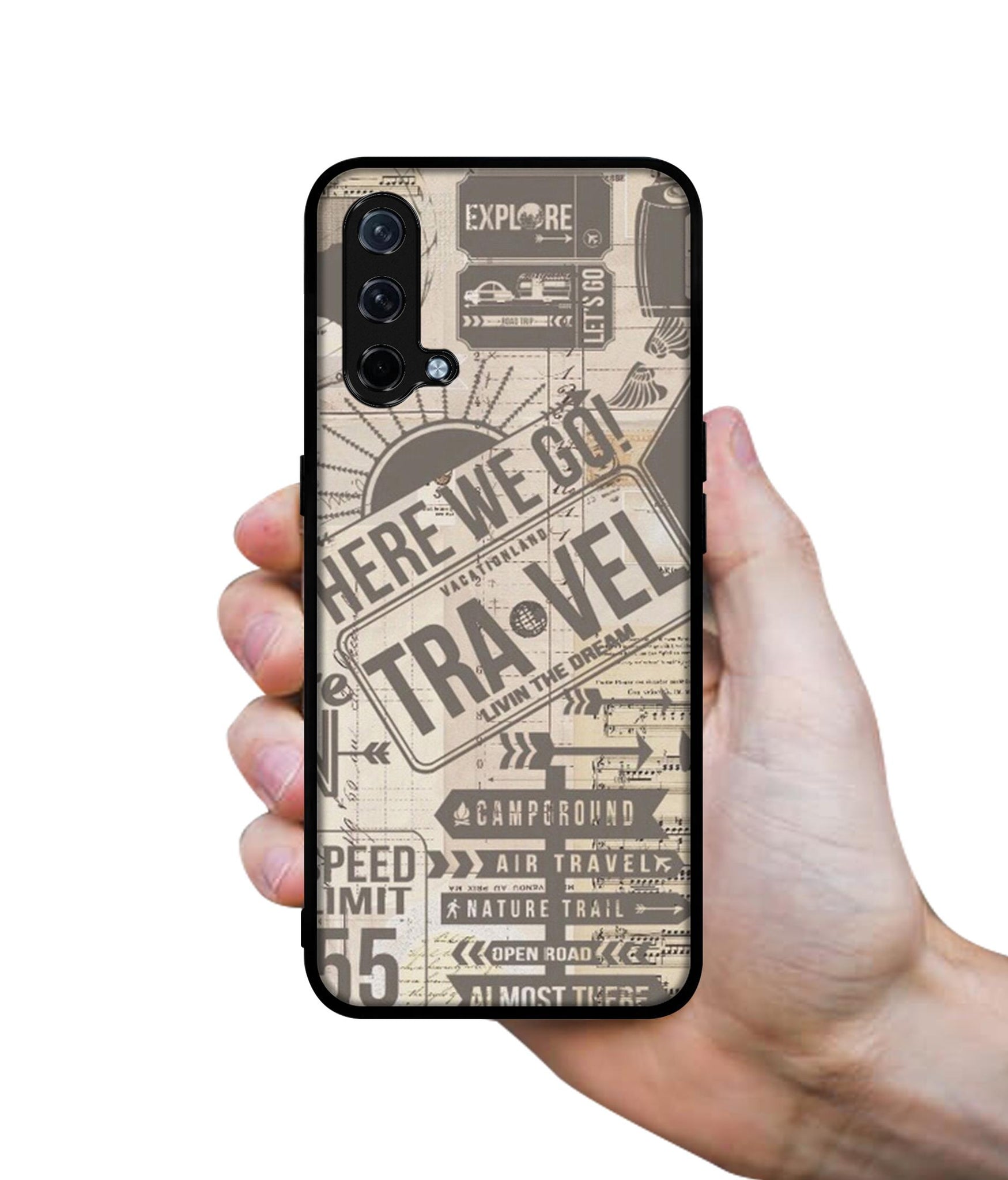 Travel Design Designer 2D Printed Back Case Cover for OnePlus Nord CE 5G