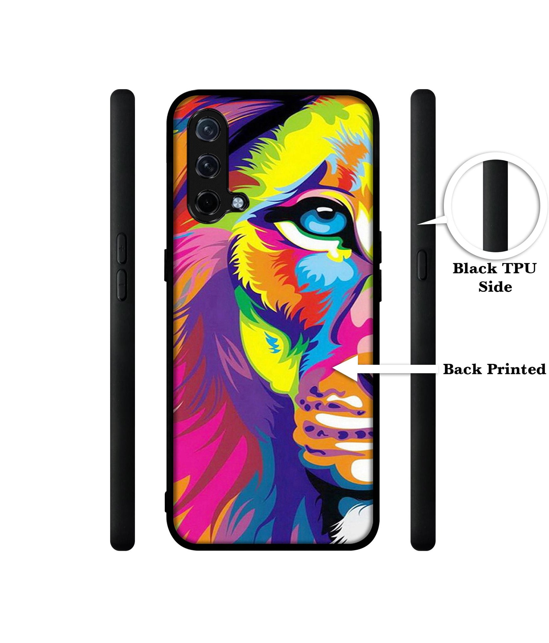 Lion Design Designer 2D Printed Back Case Cover for OnePlus Nord CE 5G