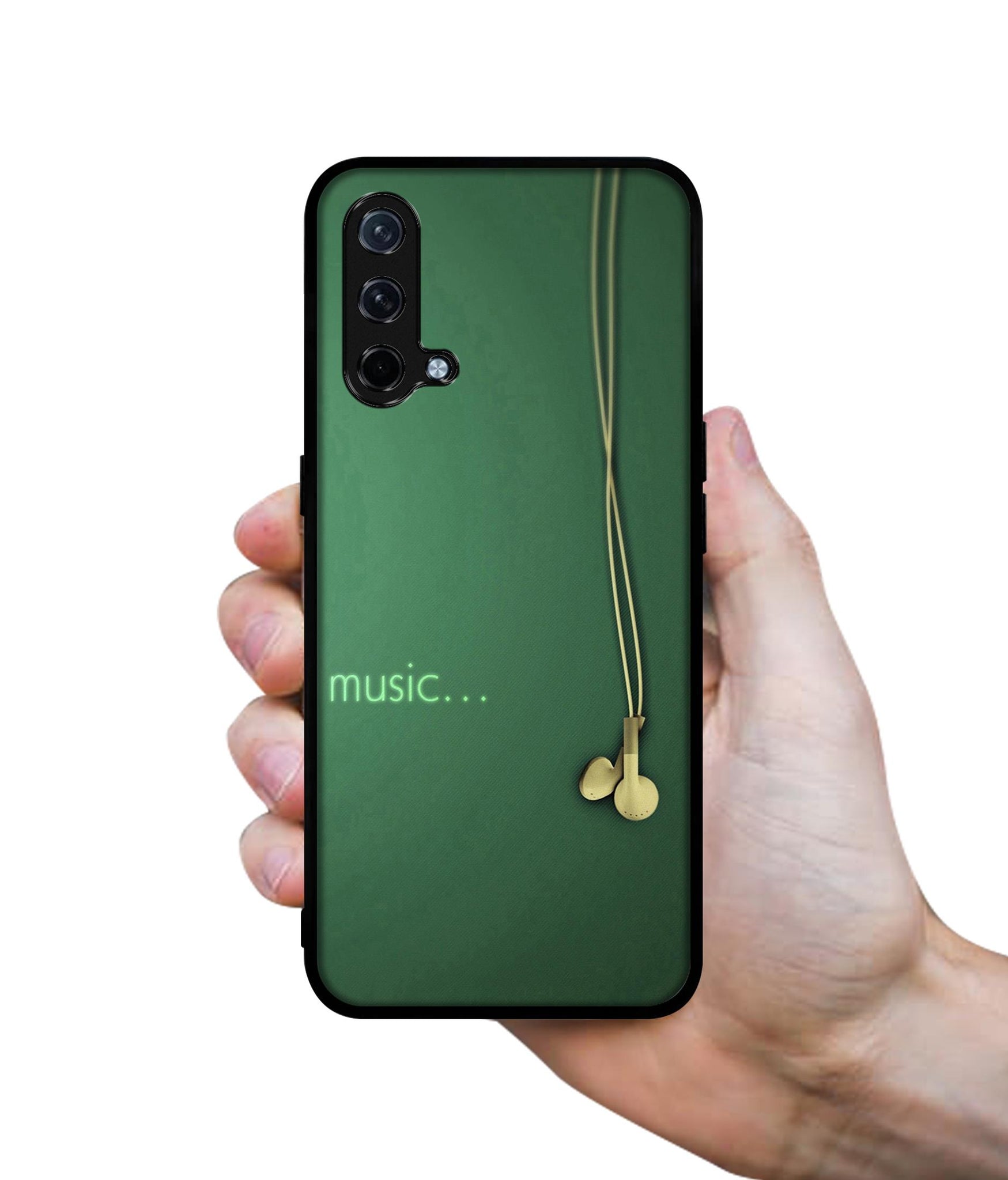 Headphone Music Design Designer 2D Printed Back Case Cover for OnePlus Nord CE 5G