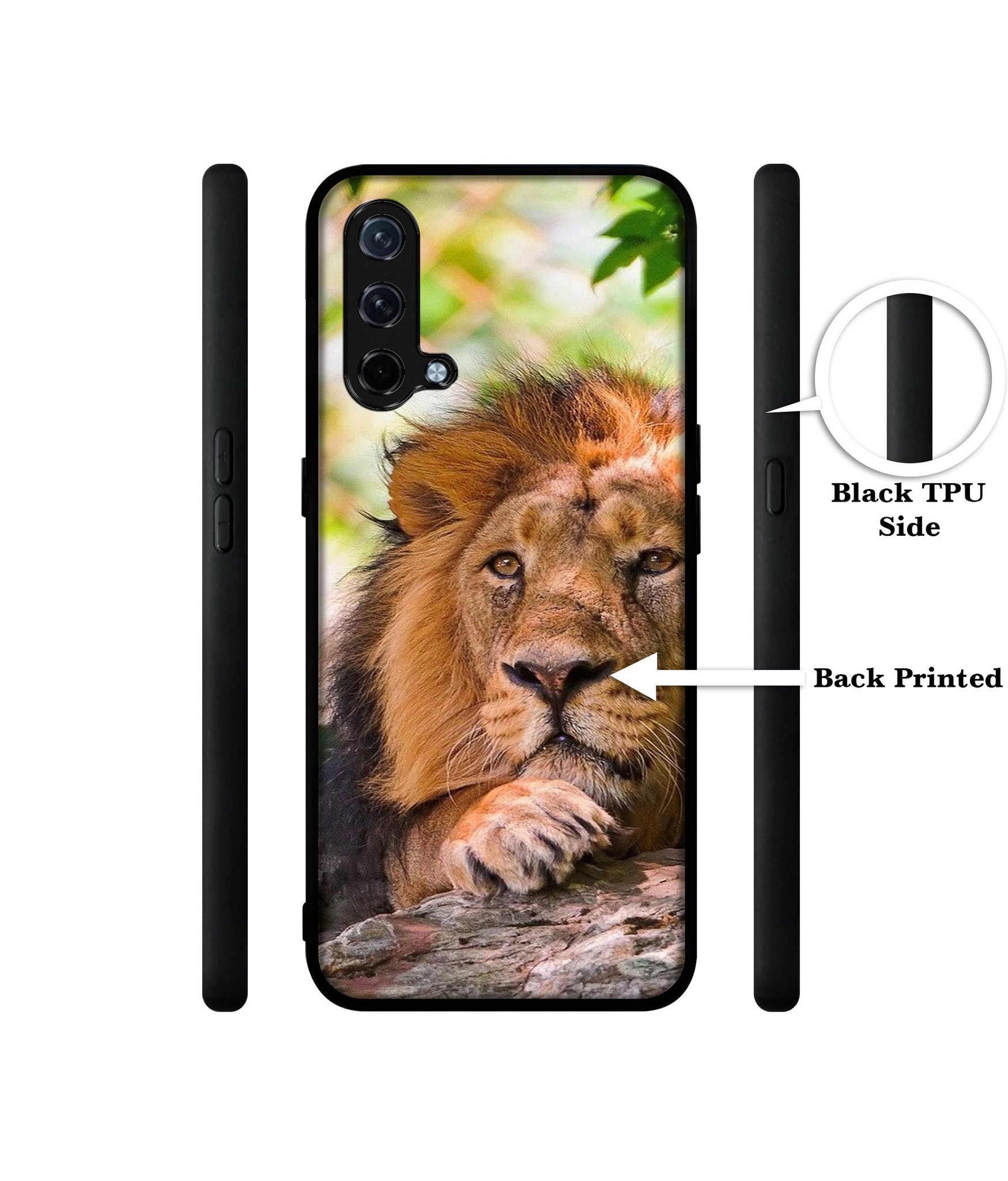 Tiger Pattern Print Design Designer 2D Printed Back Case Cover for OnePlus Nord CE 5G