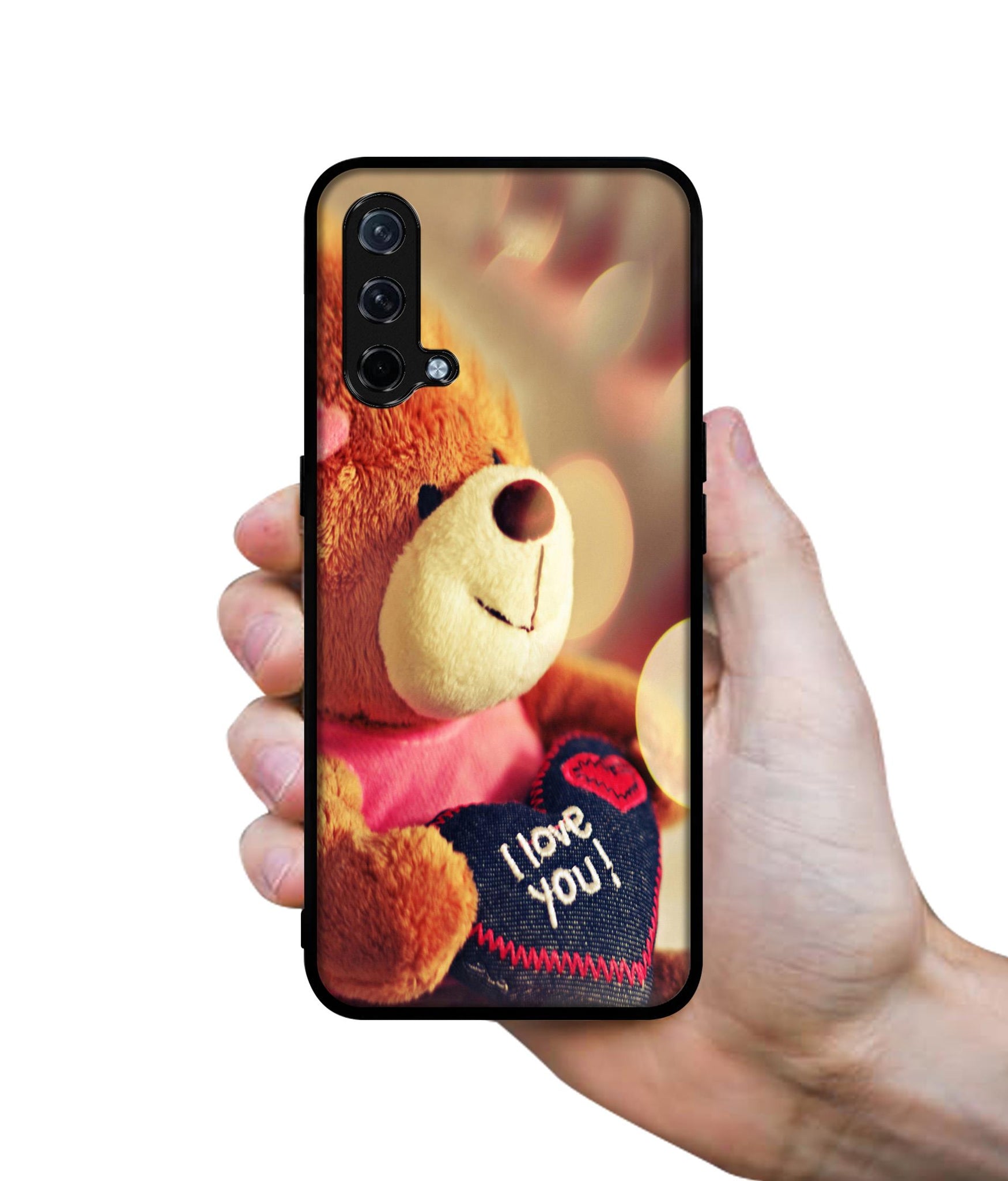 Teddy Bear Design Designer 2D Printed Back Case Cover for OnePlus Nord CE 5G