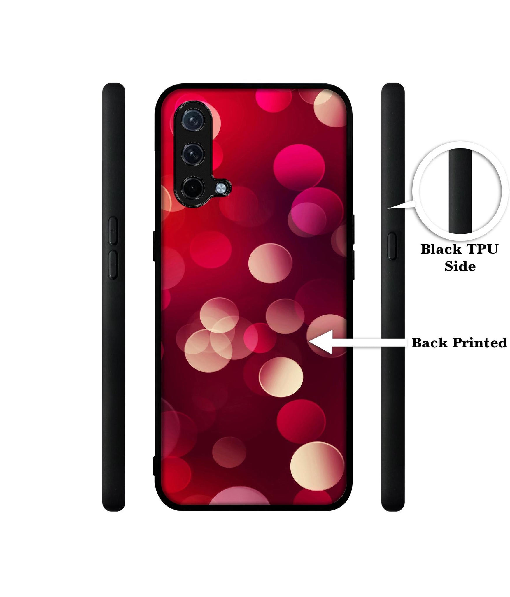 3D Circles Design Designer 2D Printed Back Case Cover for OnePlus Nord CE 5G