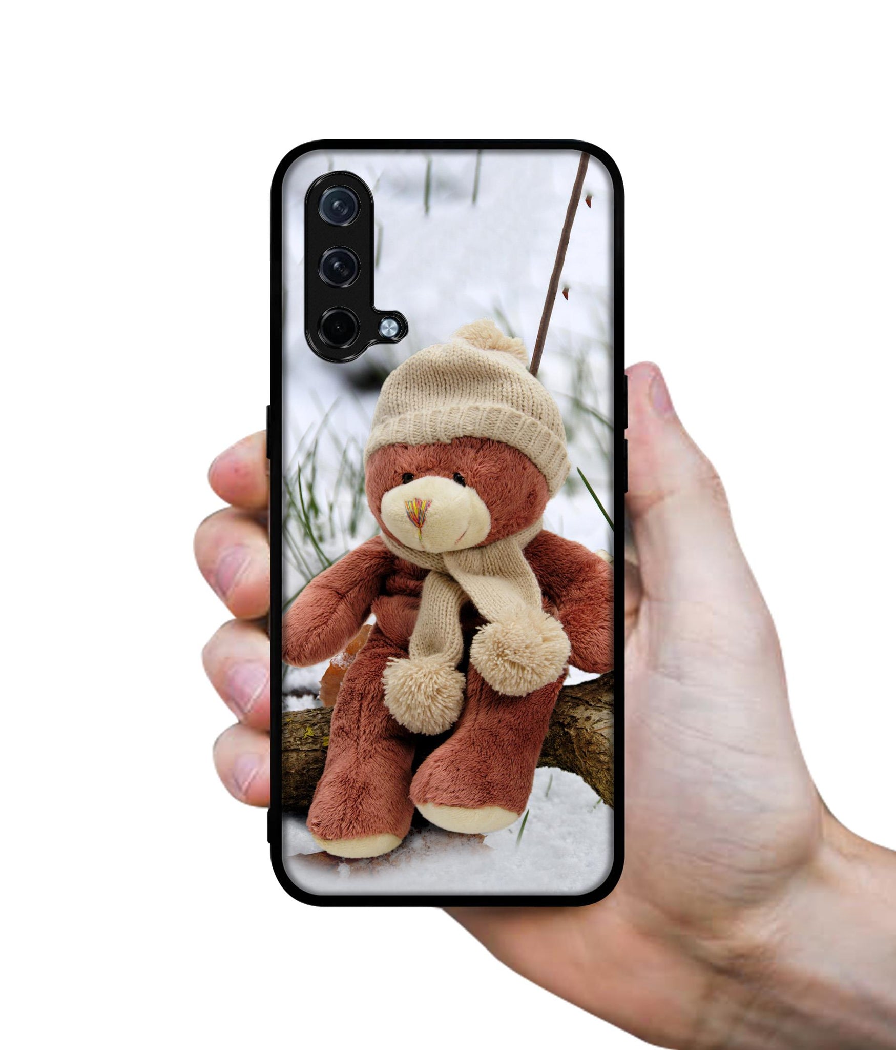 Woolen Bear Design Designer 2D Printed Back Case Cover for OnePlus Nord CE 5G