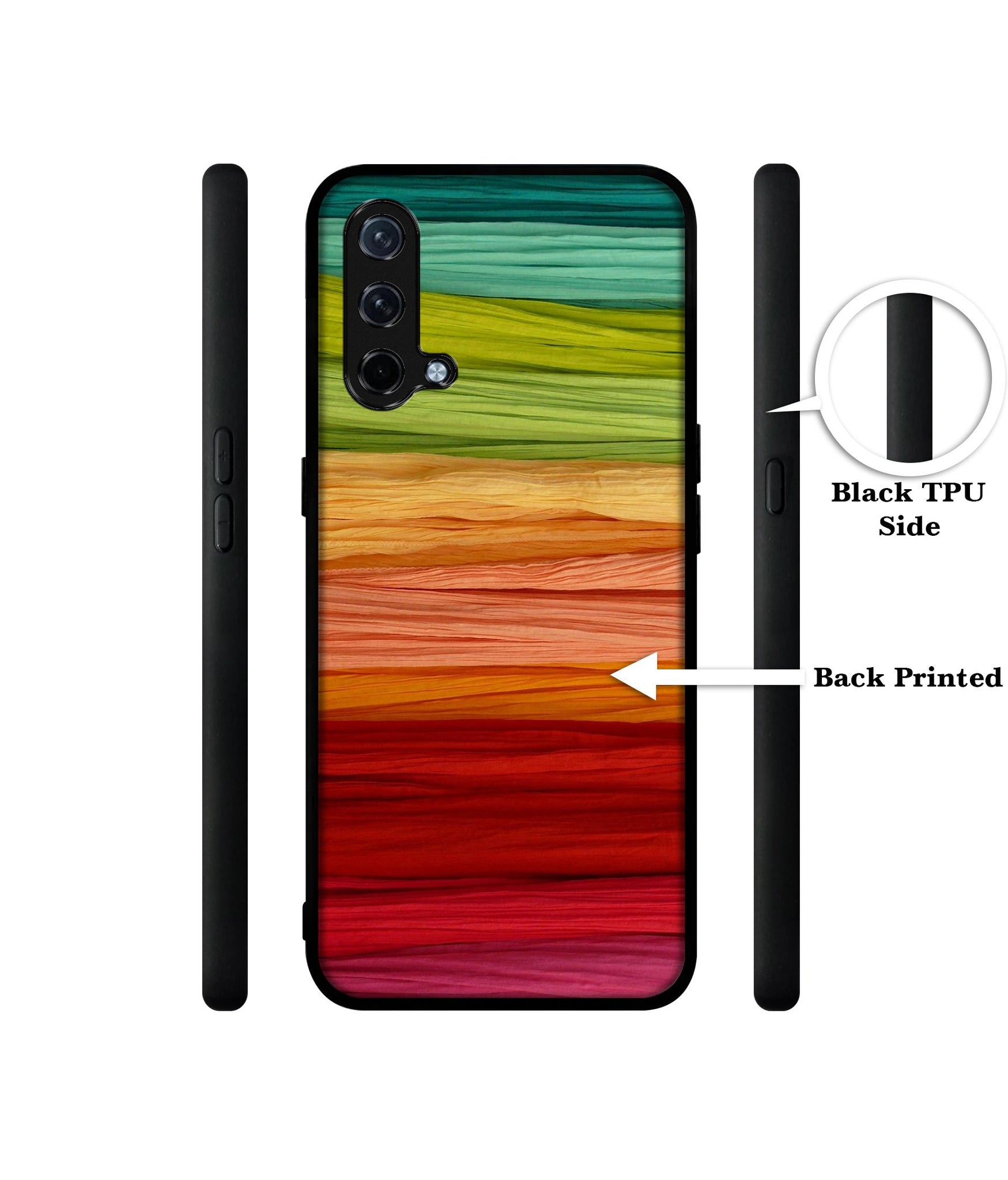 Colorful Thread Design Designer 2D Printed Back Case Cover for OnePlus Nord CE 5G