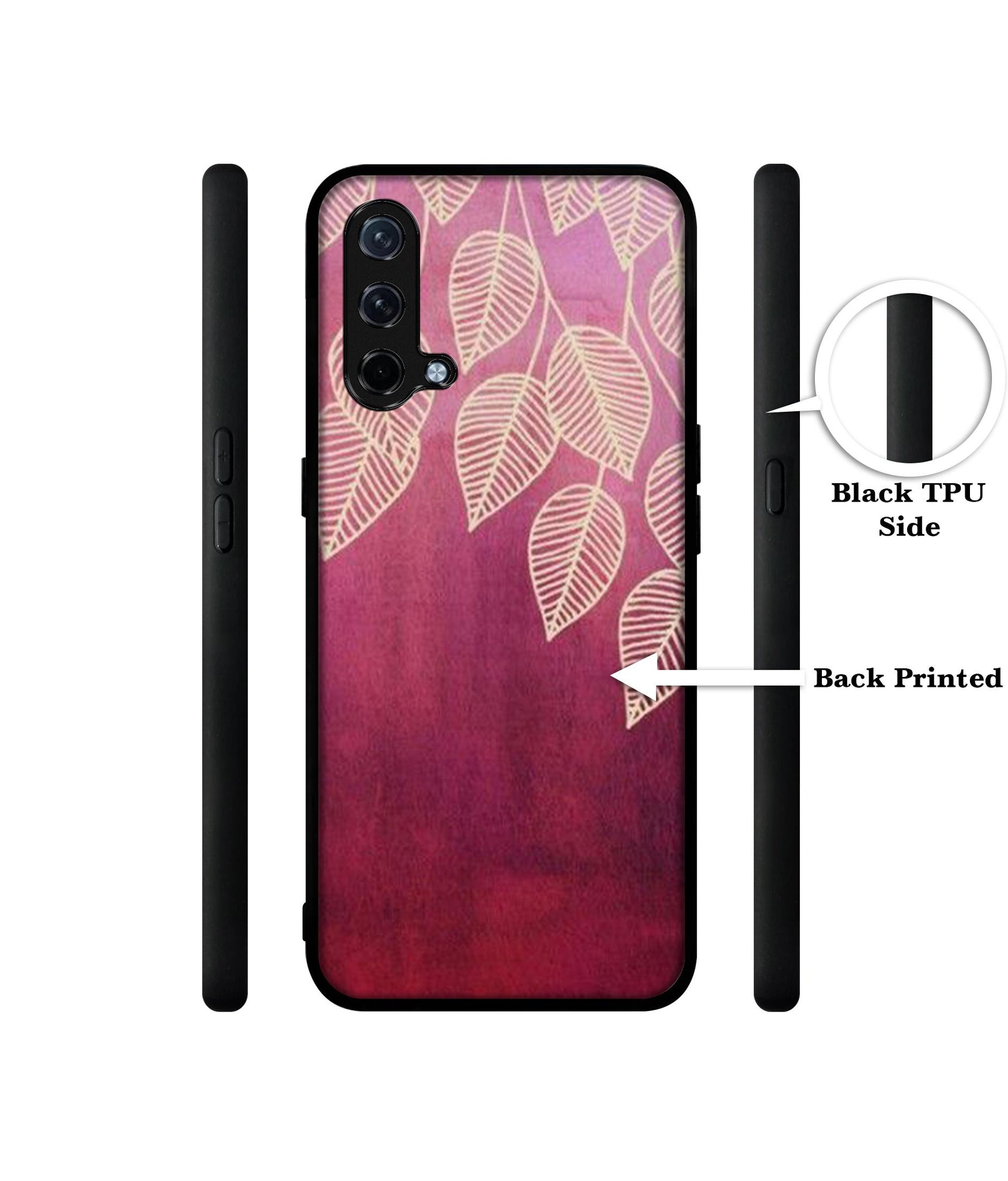 Leaf Pattern Design Designer 2D Printed Back Case Cover for OnePlus Nord CE 5G