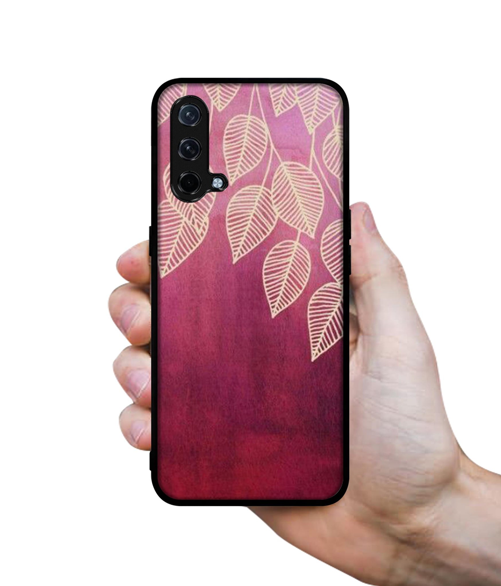 Leaf Pattern Design Designer 2D Printed Back Case Cover for OnePlus Nord CE 5G