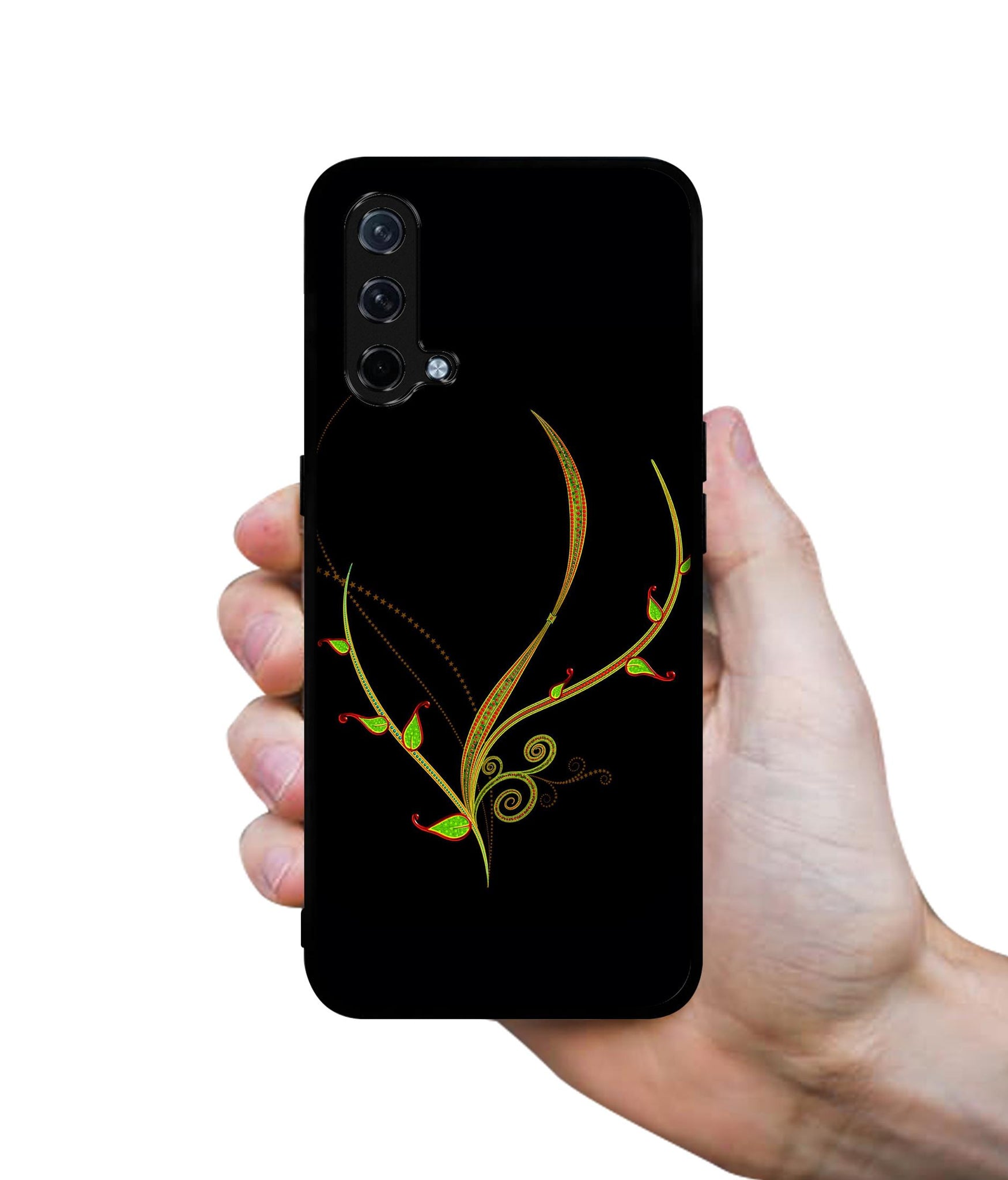 Yellow Pattern Design Designer 2D Printed Back Case Cover for OnePlus Nord CE 5G