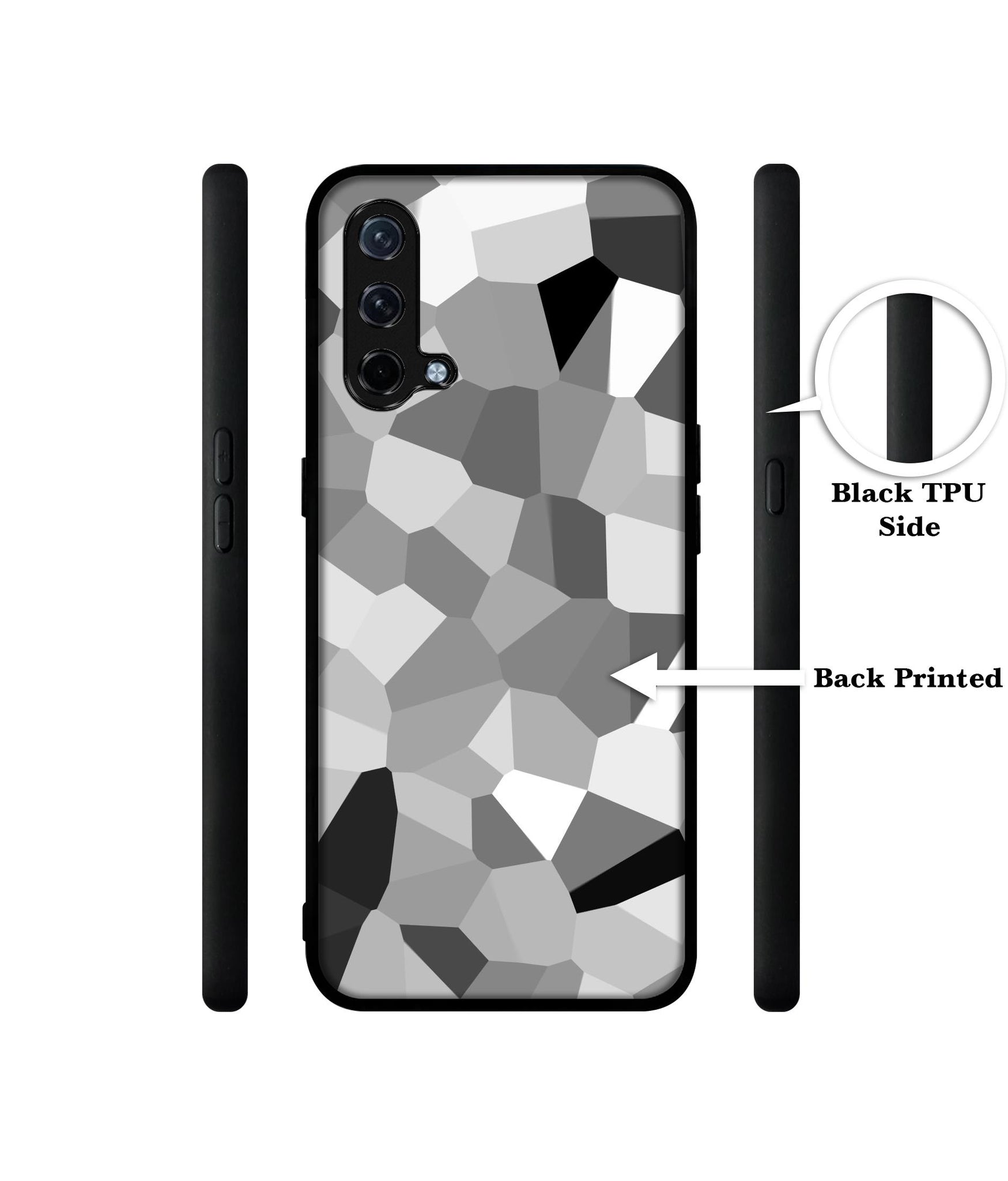 Black & White Mathematical Shape Design Designer 2D Printed Back Case Cover for OnePlus Nord CE 5G