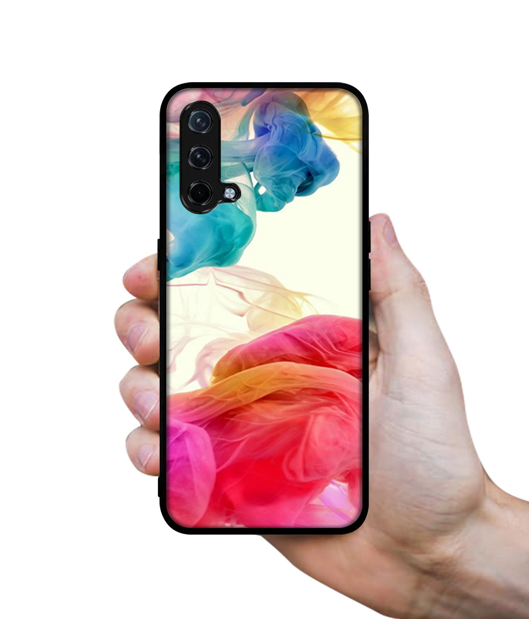 Colored Smoke Design Designer 2D Printed Back Case Cover for OnePlus Nord CE 5G
