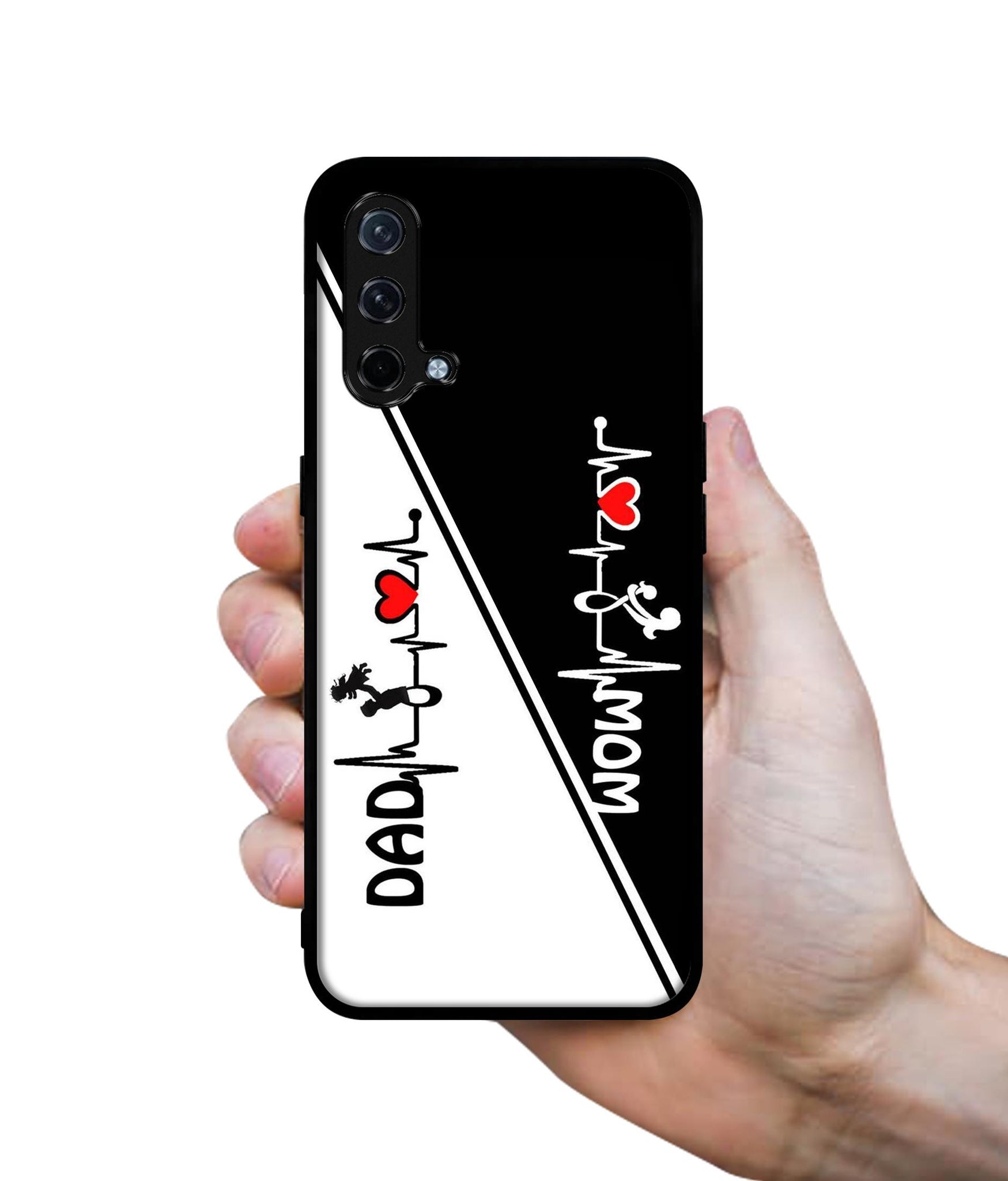 Mom and Dad Lover Design Designer 2D Printed Back Case Cover for OnePlus Nord CE 5G