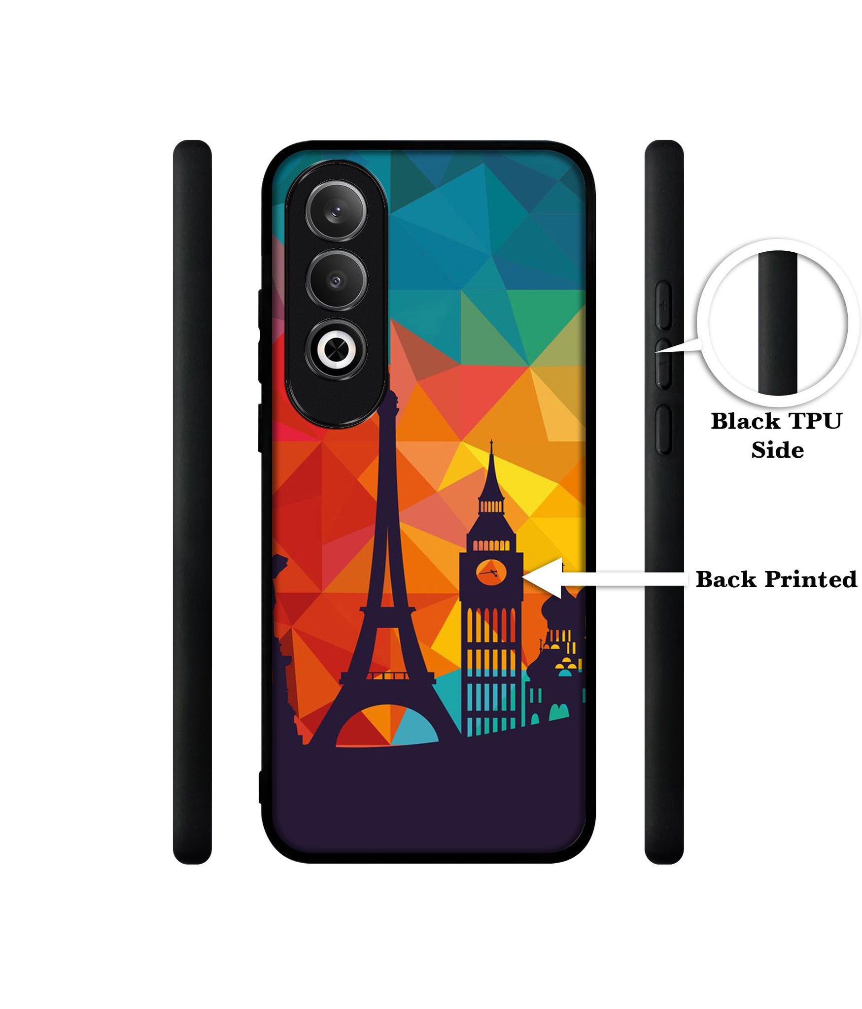 Colored Paris Design Designer 2D Printed Back Case Cover for OnePlus Nord CE4 5G